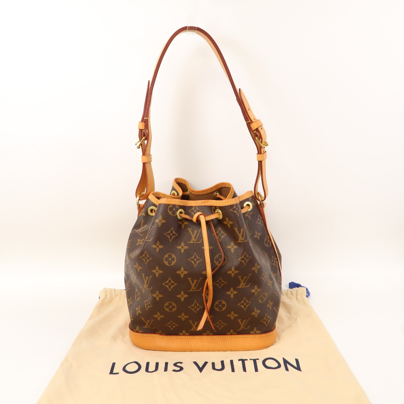 LOUIS VUITTON Monogram Noe金扣肩背袋啡色