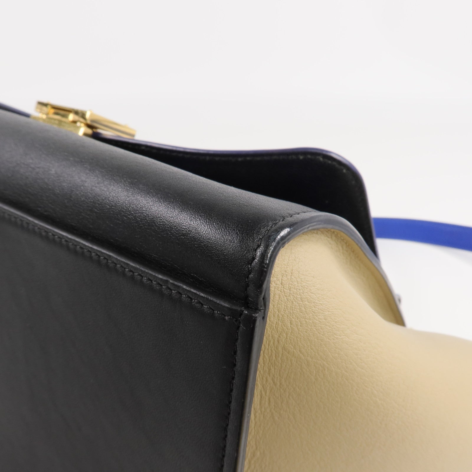 CELINE 牛皮皮革Trapeze金扣手挽肩背兩用袋