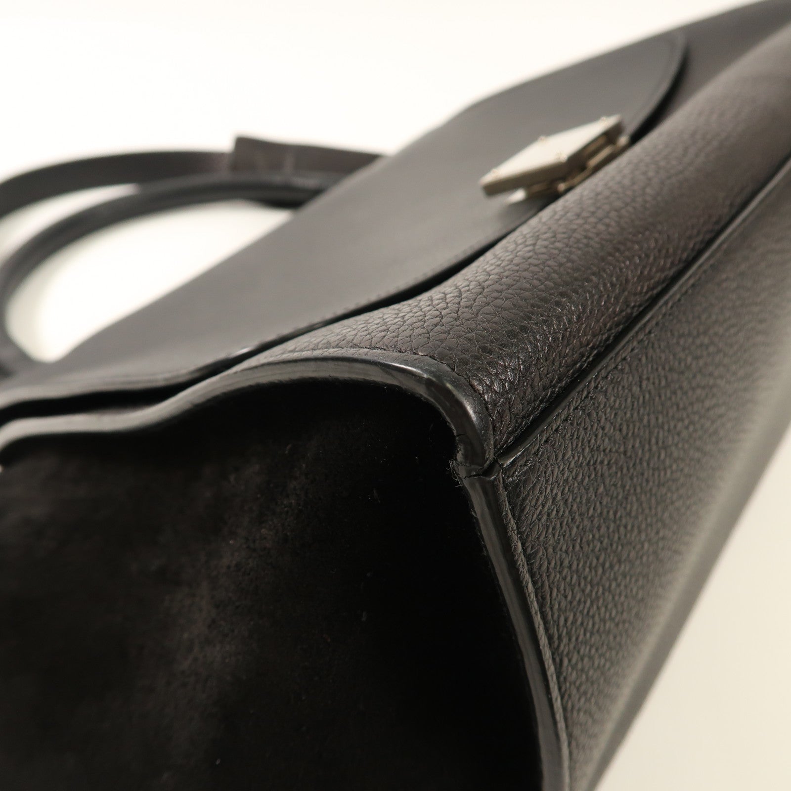 CELINE 牛皮皮革Trapeze銀扣手挽肩背兩用袋