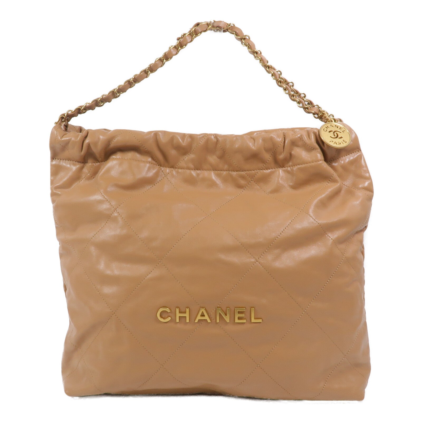 CHANEL 牛皮皮革Chanel 22 Medium鏈帶肩背袋