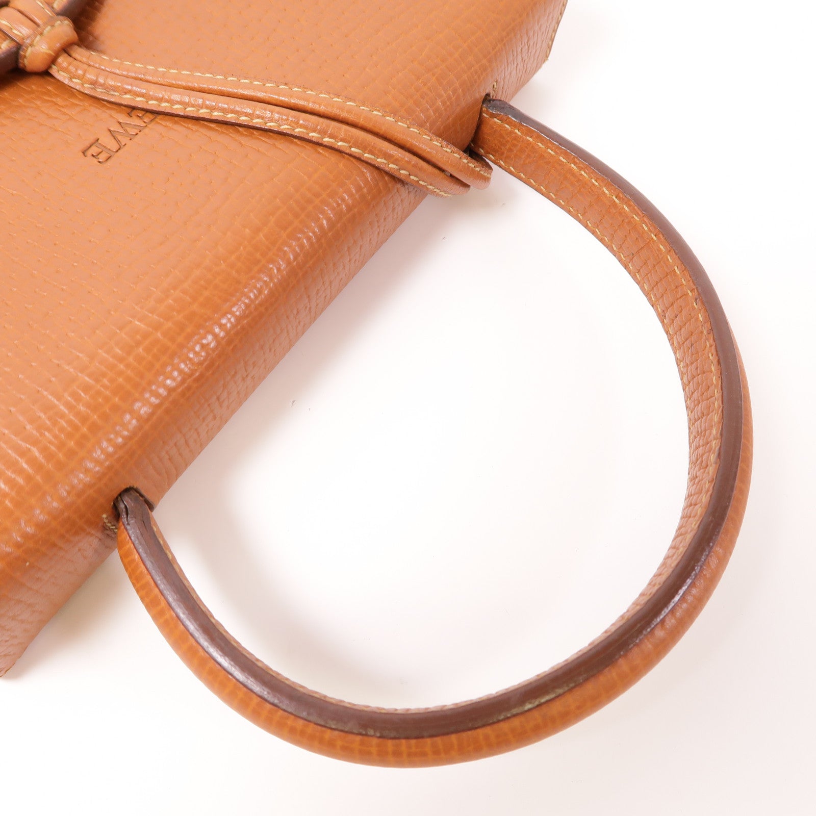 LOEWE Shoulder Bag Handbag Calfskin Leather Brown