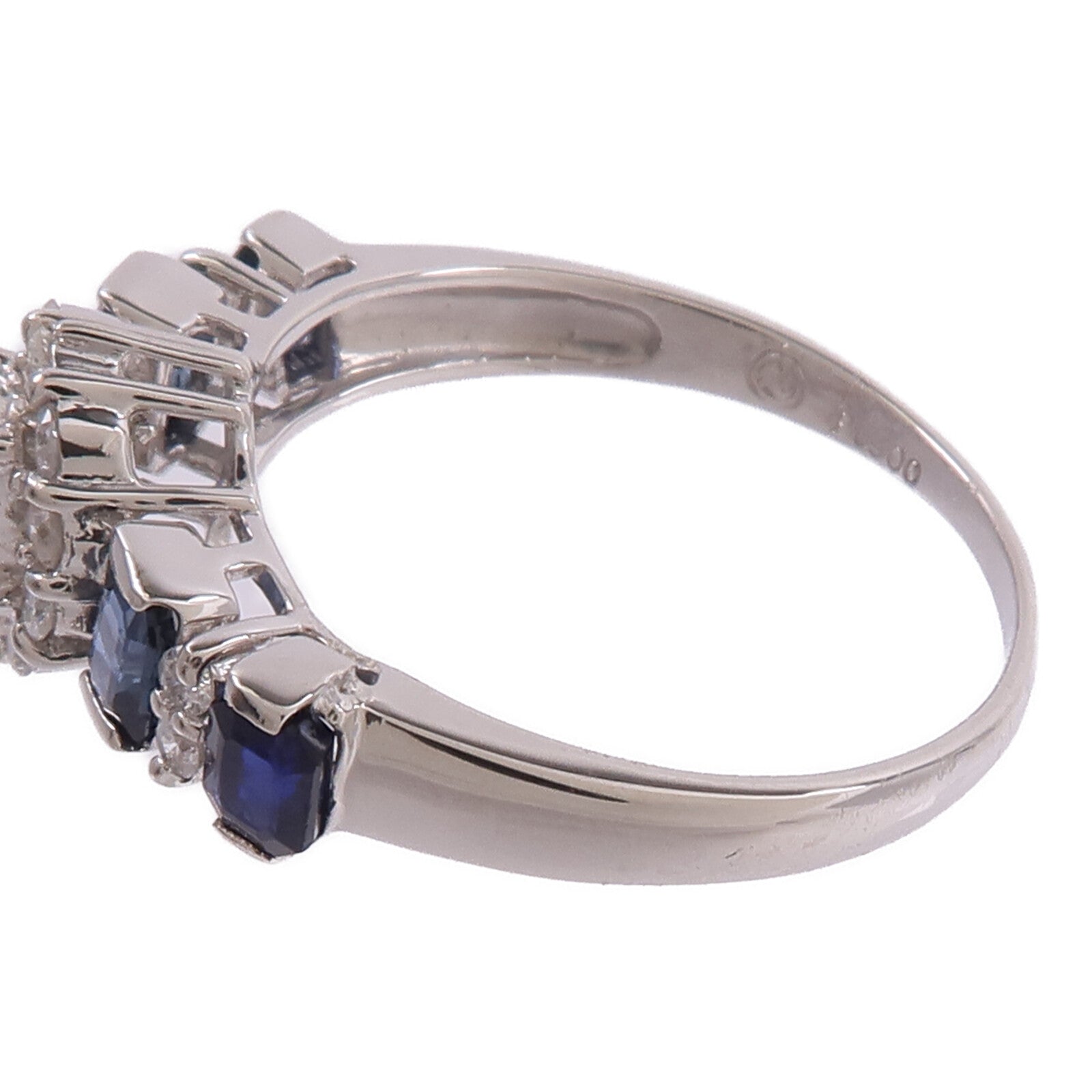 JEWELRY PT900鉑金Sapphire Diamond Ring藍寶石/鑽石戒指