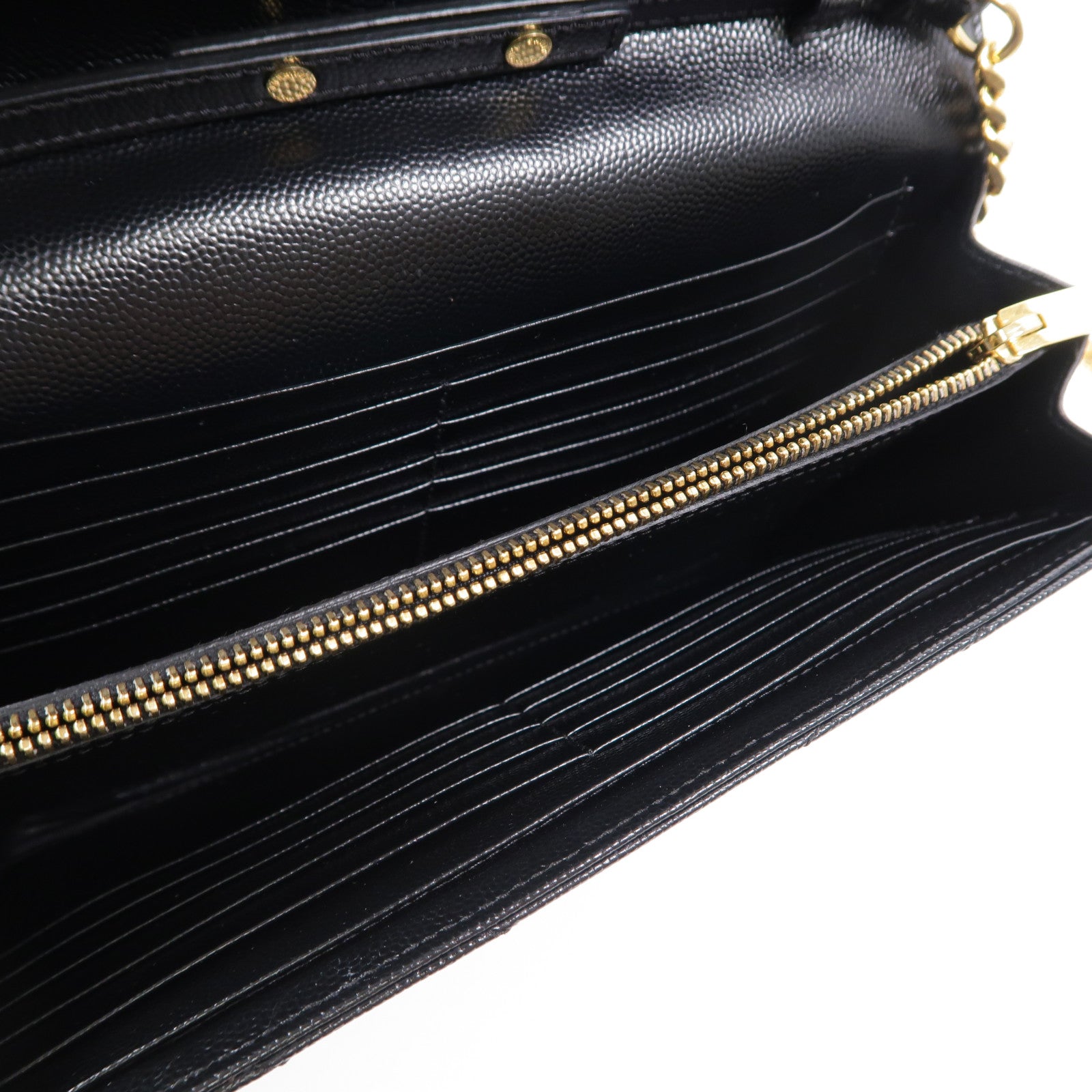 SAINT LAURENT 牛皮皮革Cassandre Envelope鏈帶肩背袋