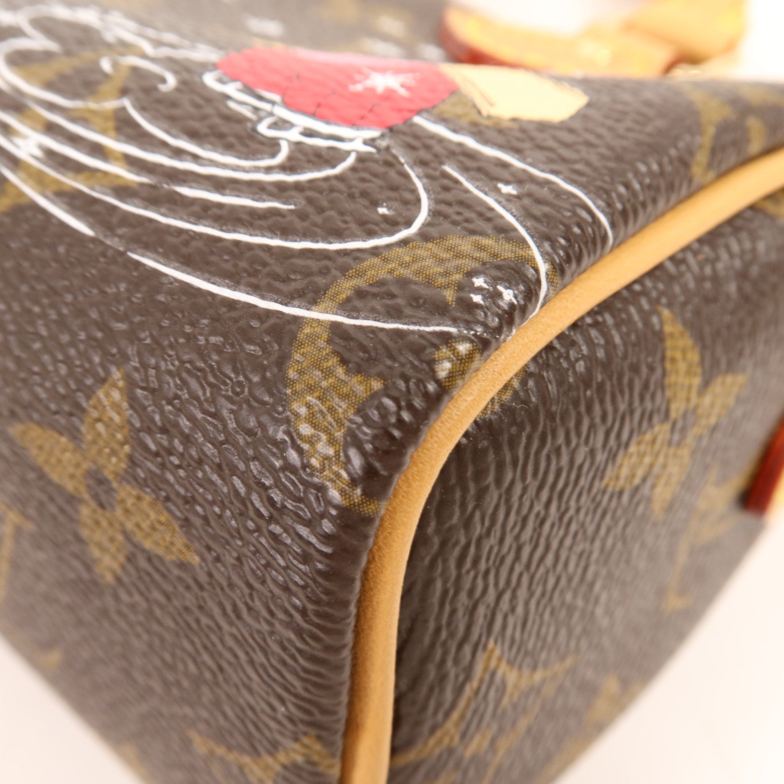 LOUIS VUITTON Monogram Vivienne Nano Speedy金扣手挽肩背兩用袋