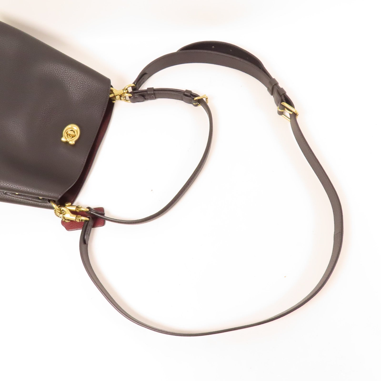 COACH 牛皮皮革Willow Bucket金扣手挽肩背兩用袋