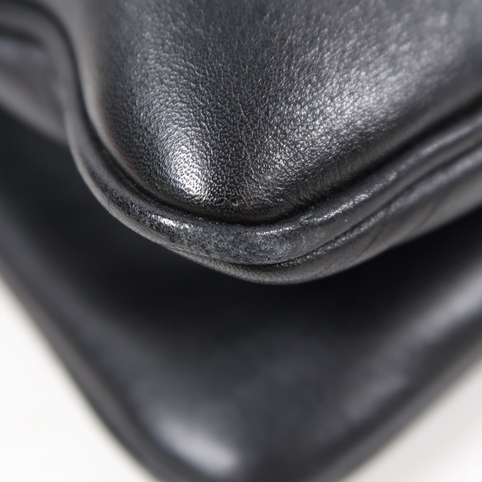 GUCCI 牛皮皮革Shoulder Bag金扣鏈帶肩背袋黑色