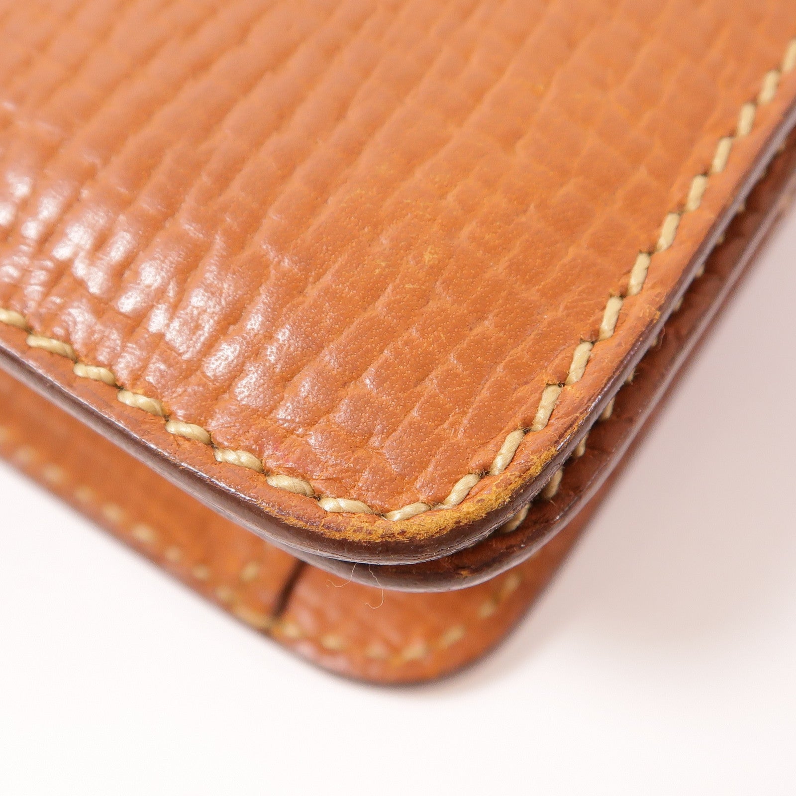 LOEWE Shoulder Bag Handbag Calfskin Leather Brown