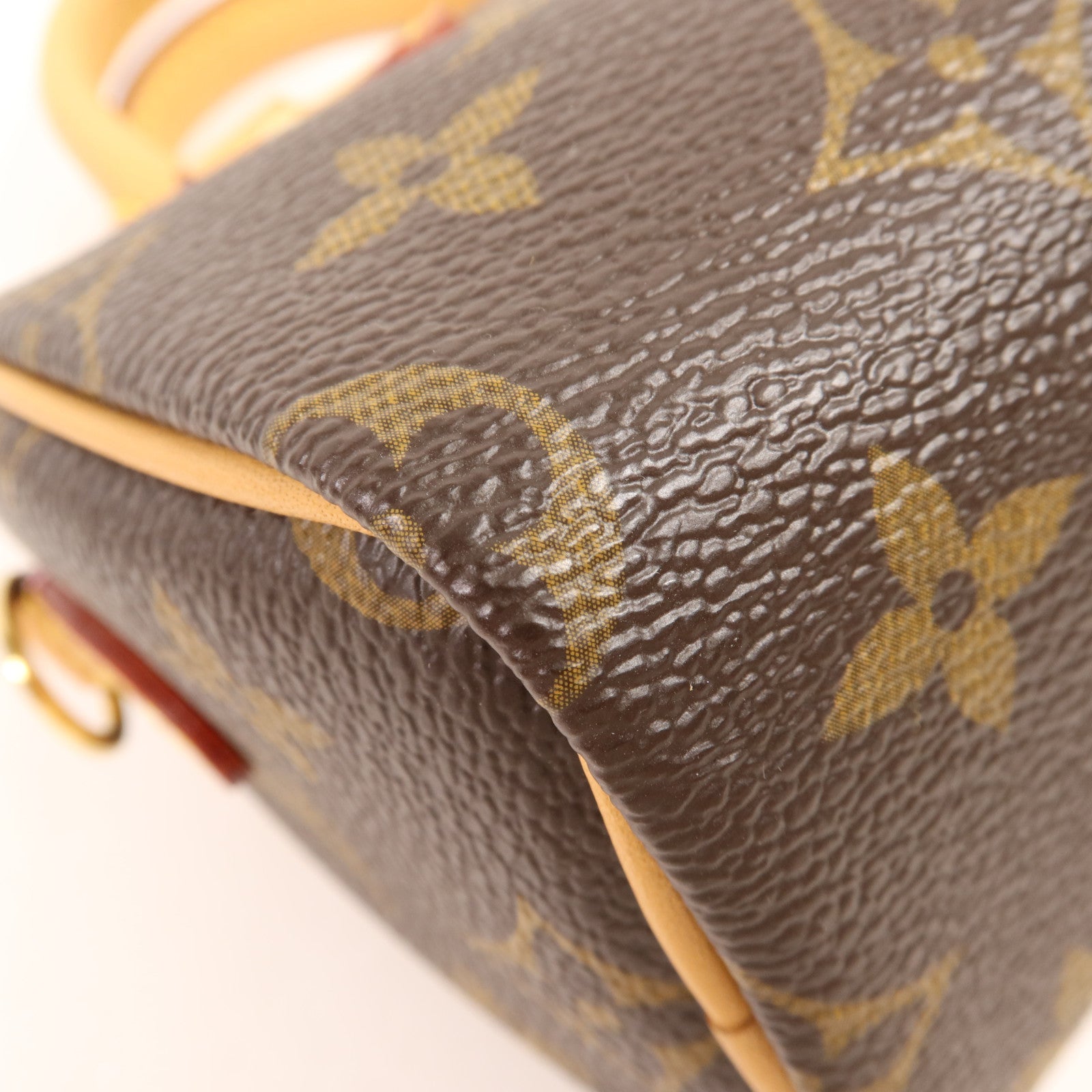 LOUIS VUITTON Monogram Vivienne Nano Speedy金扣手挽肩背兩用袋