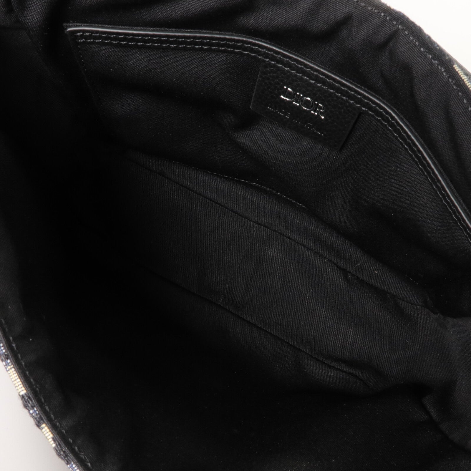 Dior 帆布/皮革Mini Saddle Messenger肩背袋