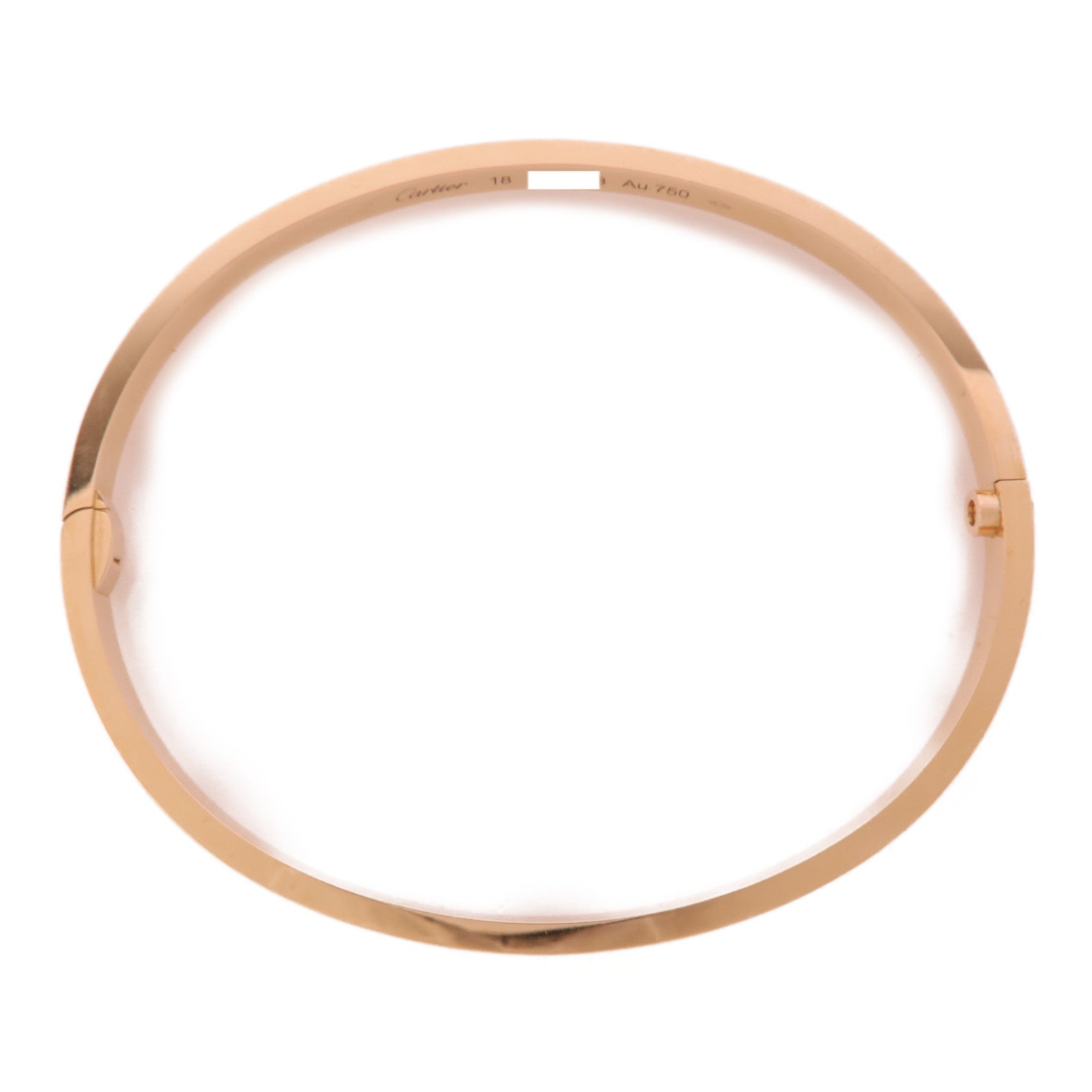 CARTIER 18K玫瑰金Love Bracelet Diamonds鑽石手鐲Cartier#18