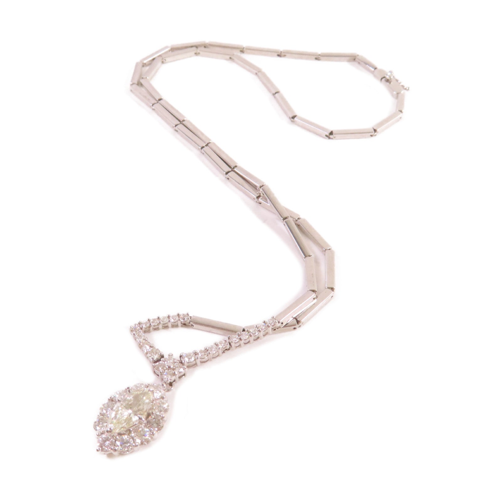 JEWELRY 18K白金/14K白金Diamond Necklace 0.76ct/0.88ct/0.55ct鑽石項鍊