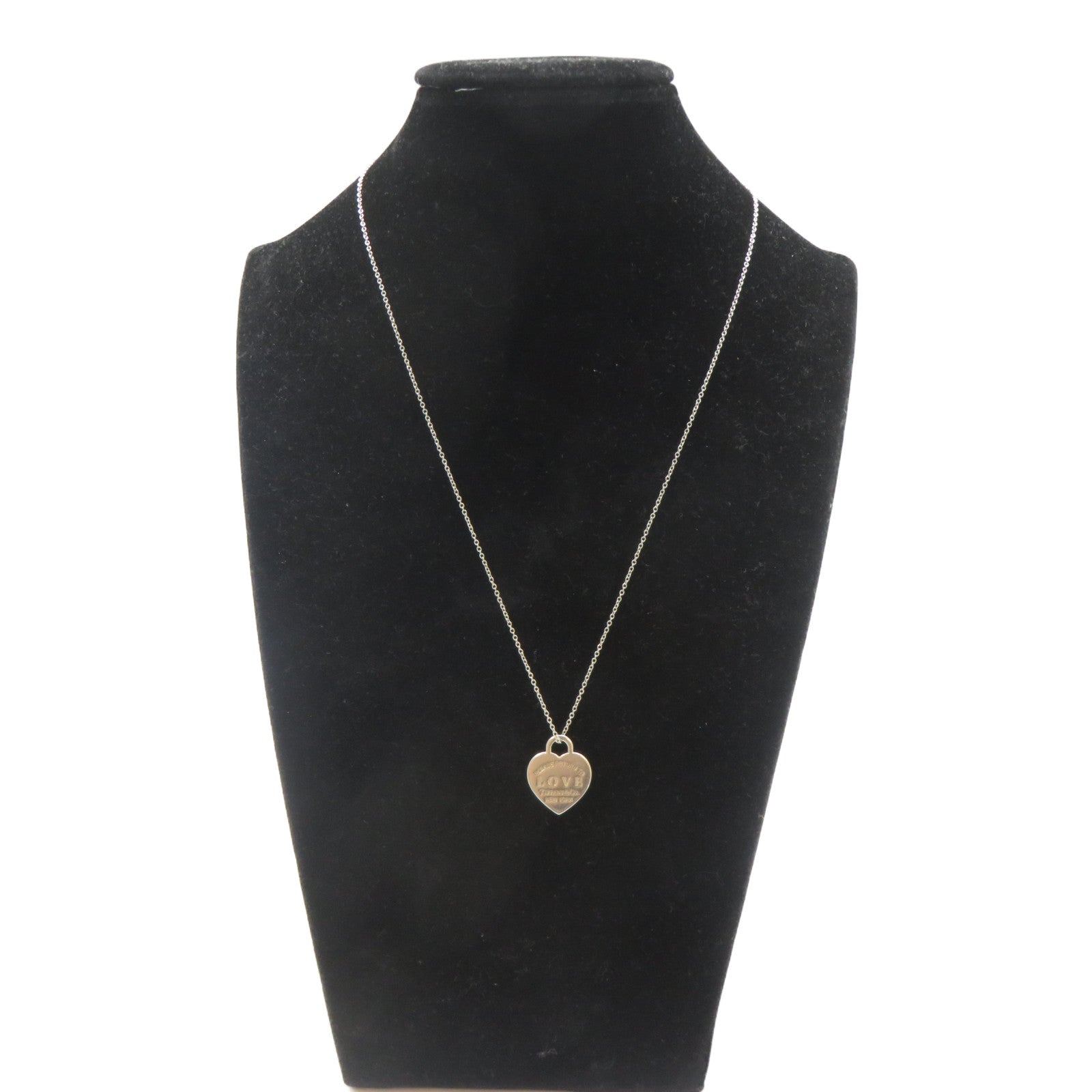 TIFFANY＆CO 925純銀Love Heart Necklace項鍊