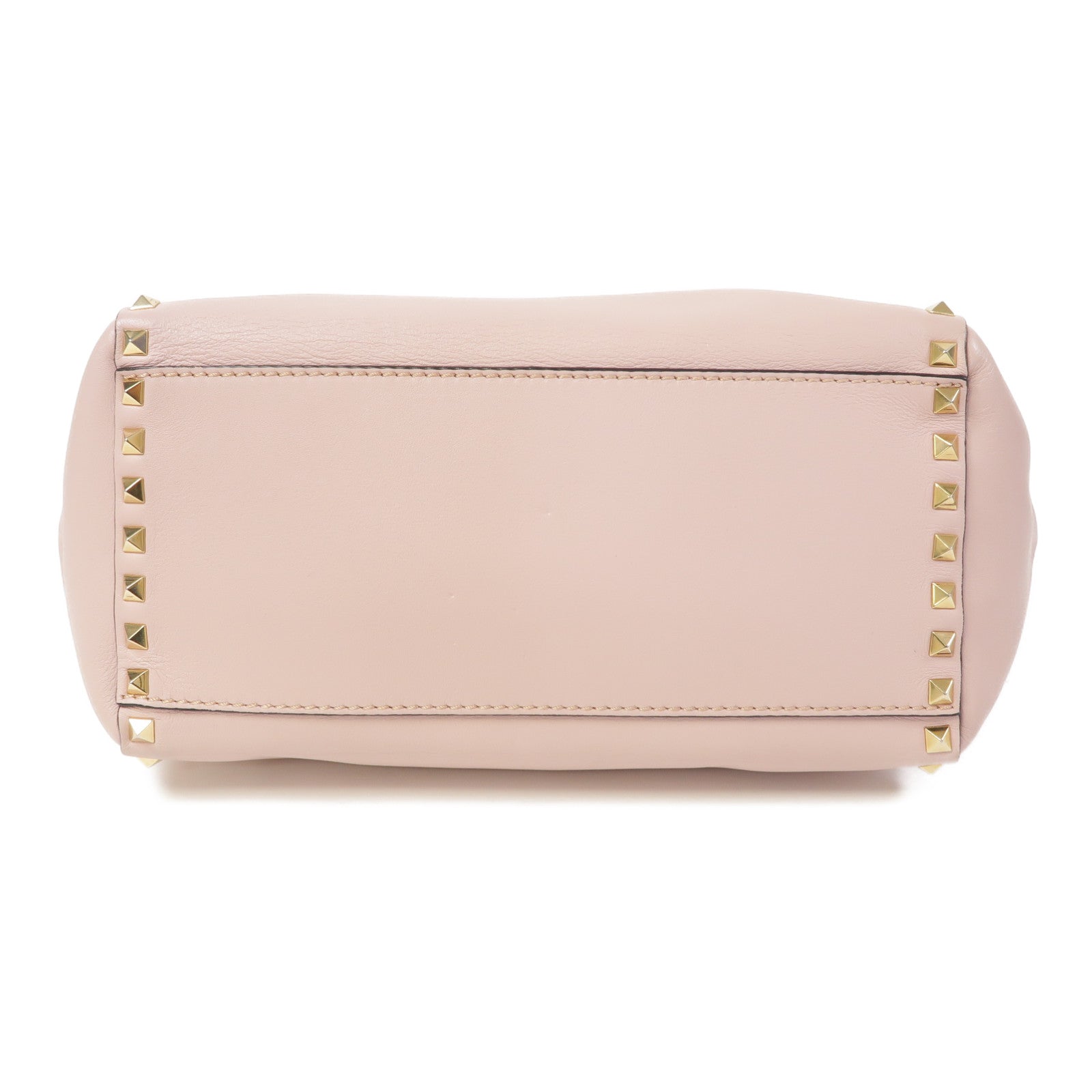 Valentino (PRICE DOWN) GHW 2 Way Shoulder Bag Calfskin Leather Pink