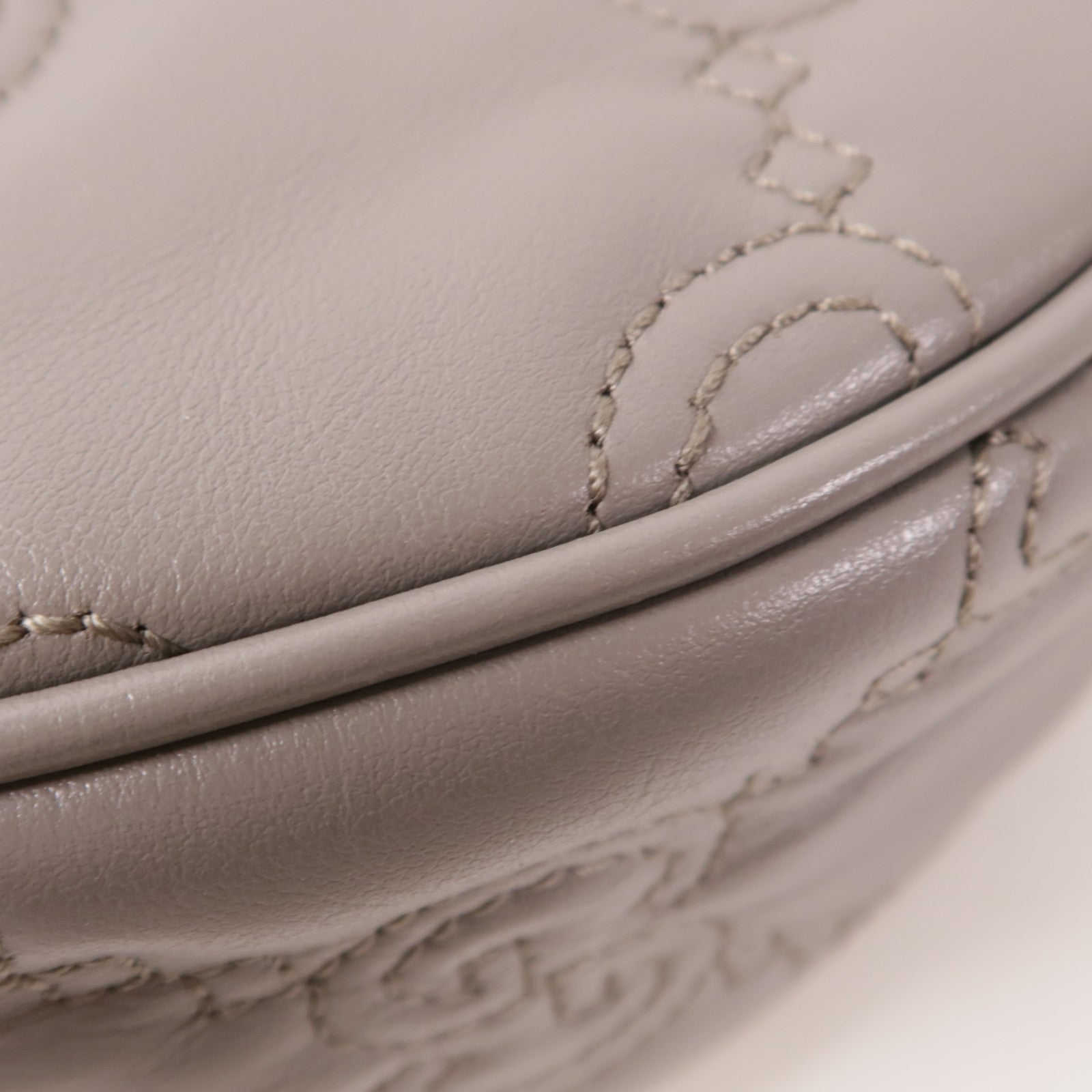 GUCCI 牛皮皮革GG Matelasse金扣鏈帶手挽肩背兩用袋