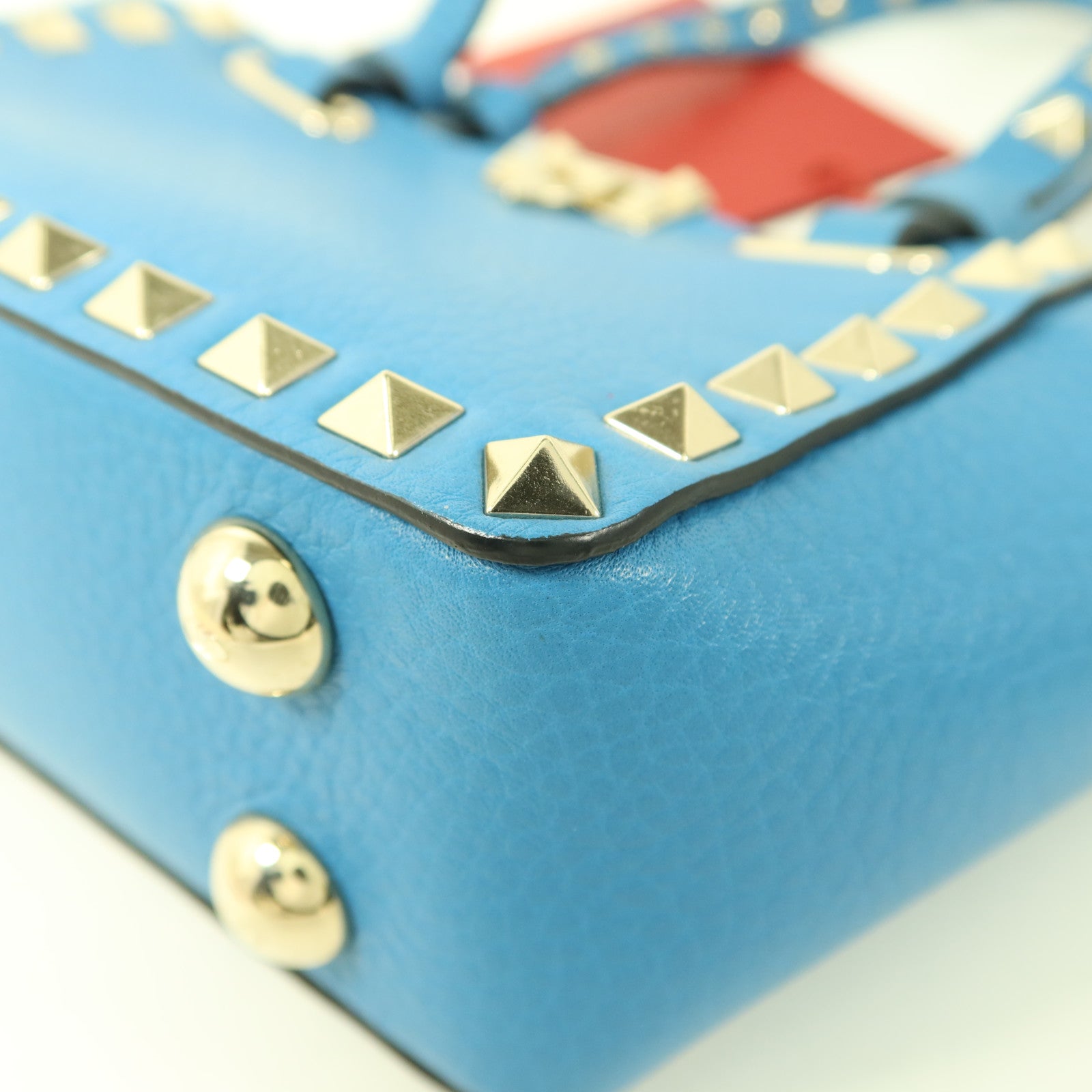 Valentino 牛皮皮革Mini Rockstud Bag金扣手挽肩背兩用袋