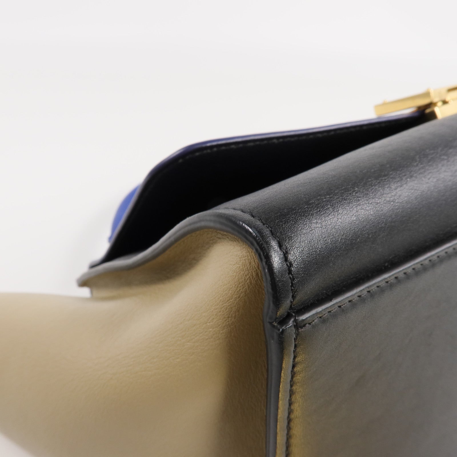CELINE 牛皮皮革Trapeze金扣手挽肩背兩用袋