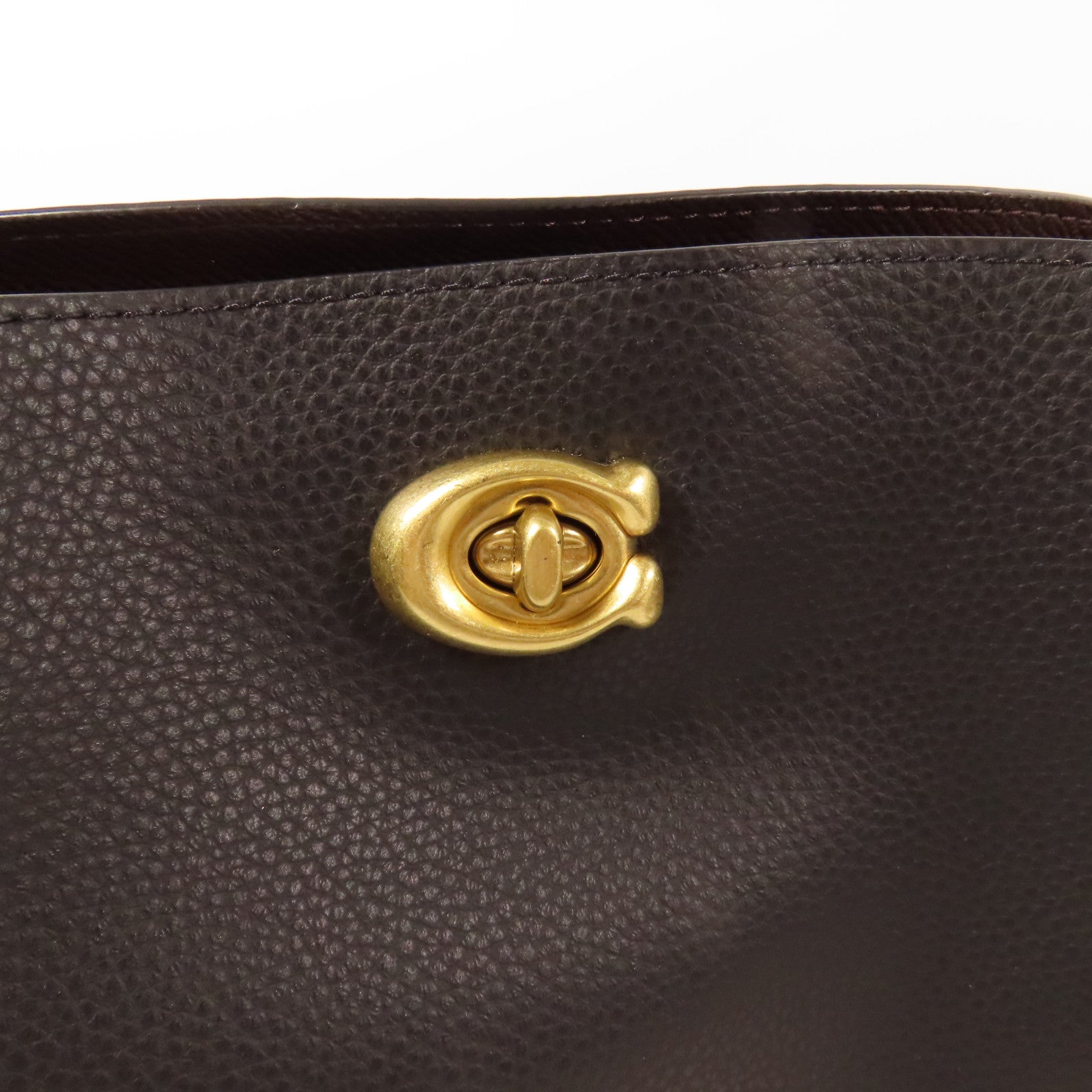 COACH 牛皮皮革Willow Bucket金扣手挽肩背兩用袋