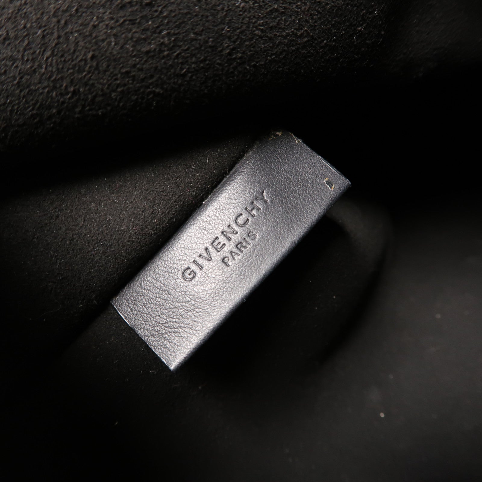 GIVENCHY 牛皮皮革2 Way Shoulder銀扣手挽肩背兩用袋黑色