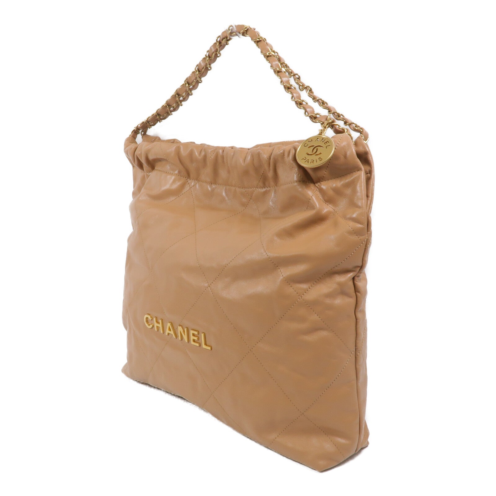 CHANEL 牛皮皮革Chanel 22 Medium鏈帶肩背袋