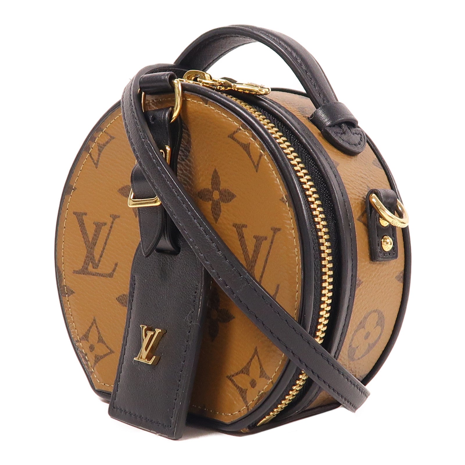 LOUIS VUITTON LV GHW Mini Boite Chapeau 2 Way Bag M68276 Monogram Reverse