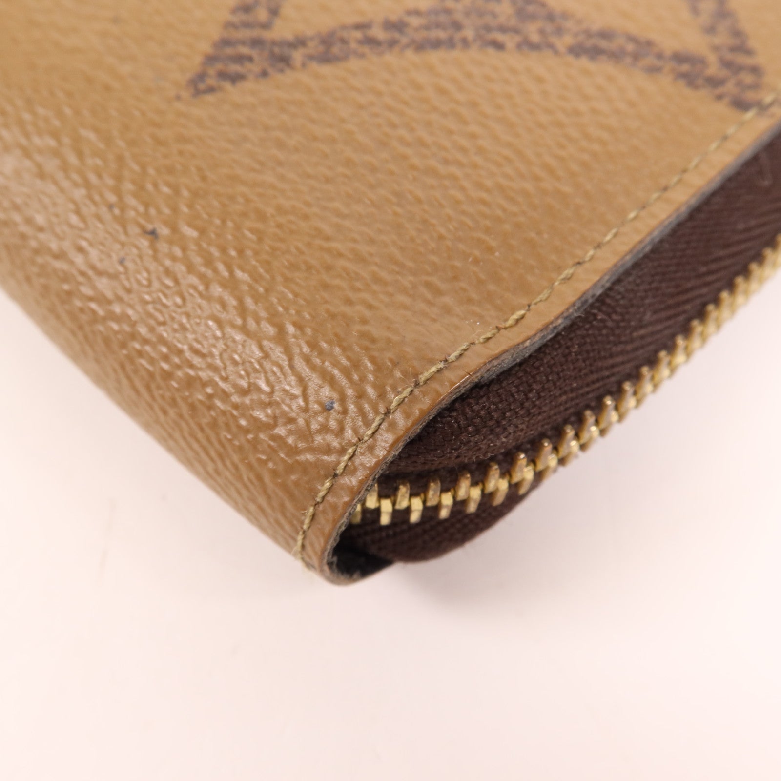 LOUIS VUITTON Monogram Giant Reverse Zippy Wallet金扣長錢包