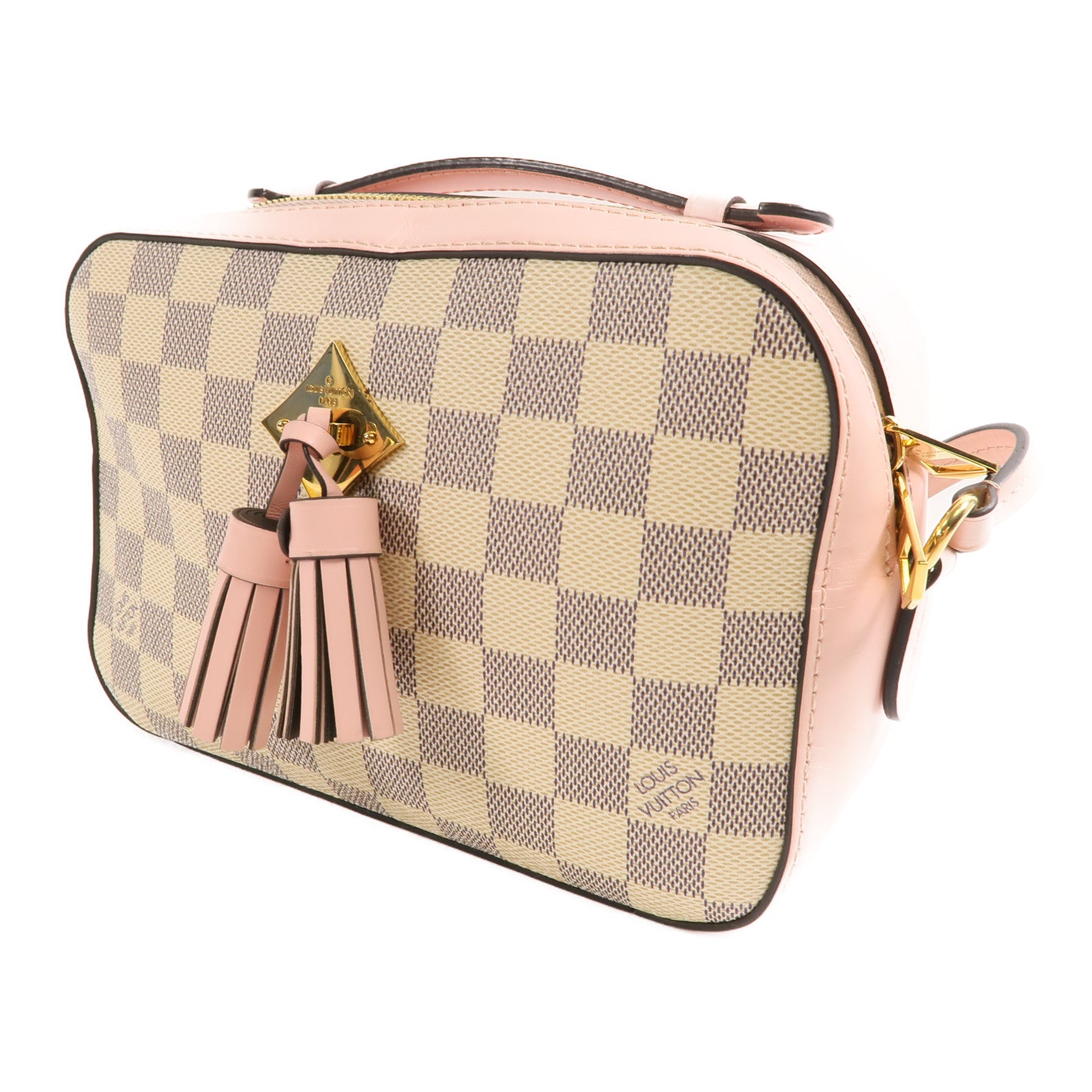LOUIS VUITTON 【激減優惠】Damier Azur Saintaonge金扣肩背袋