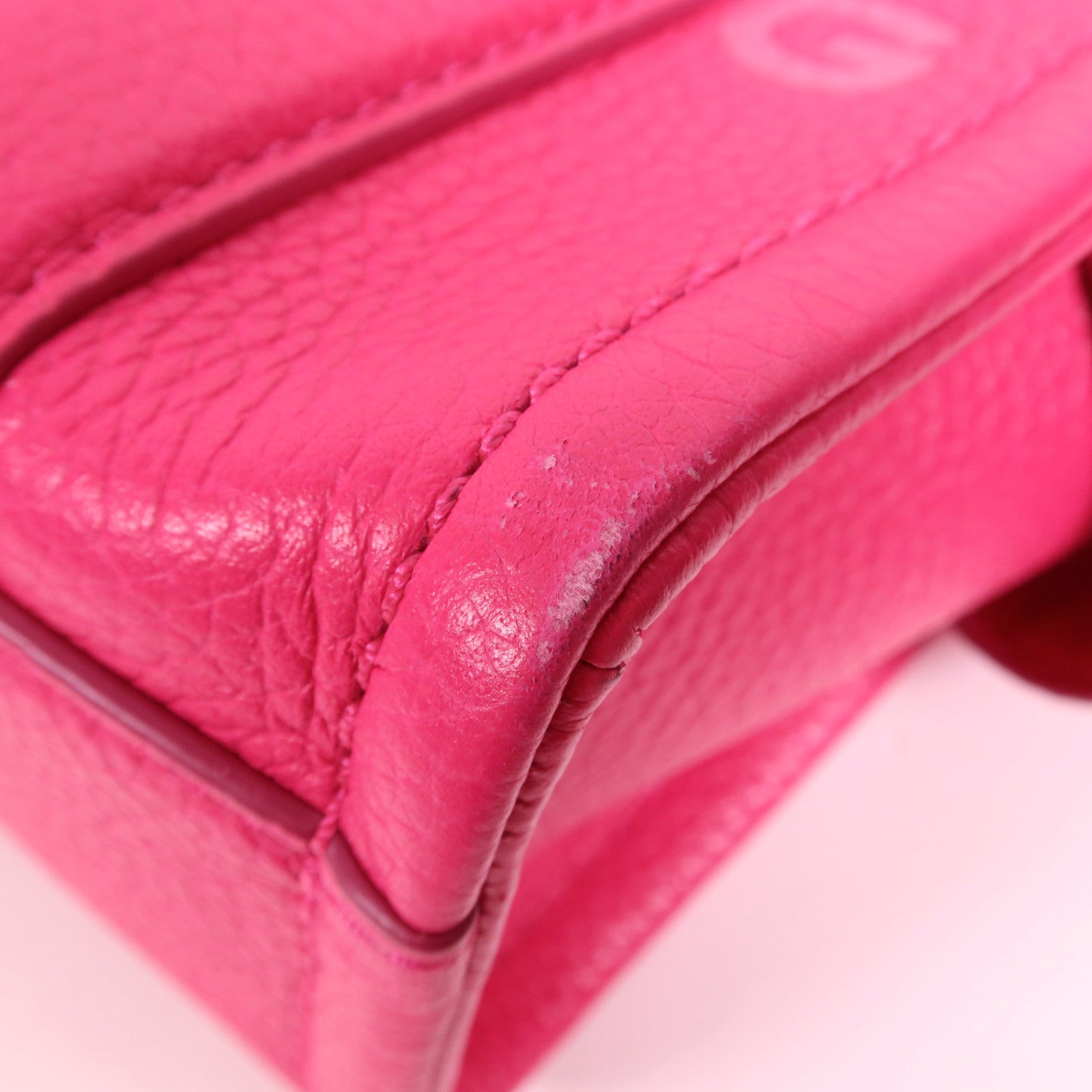 MARC JACOBS 牛皮皮革2 Way Shoulder銀扣手挽肩背兩用袋