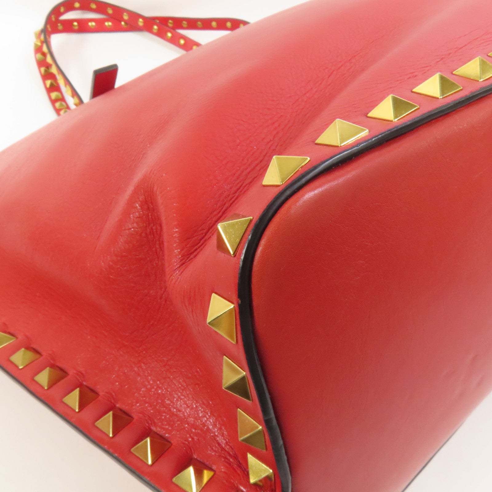 Valentino 牛皮皮革Shoulder Bag金扣手挽肩背兩用袋