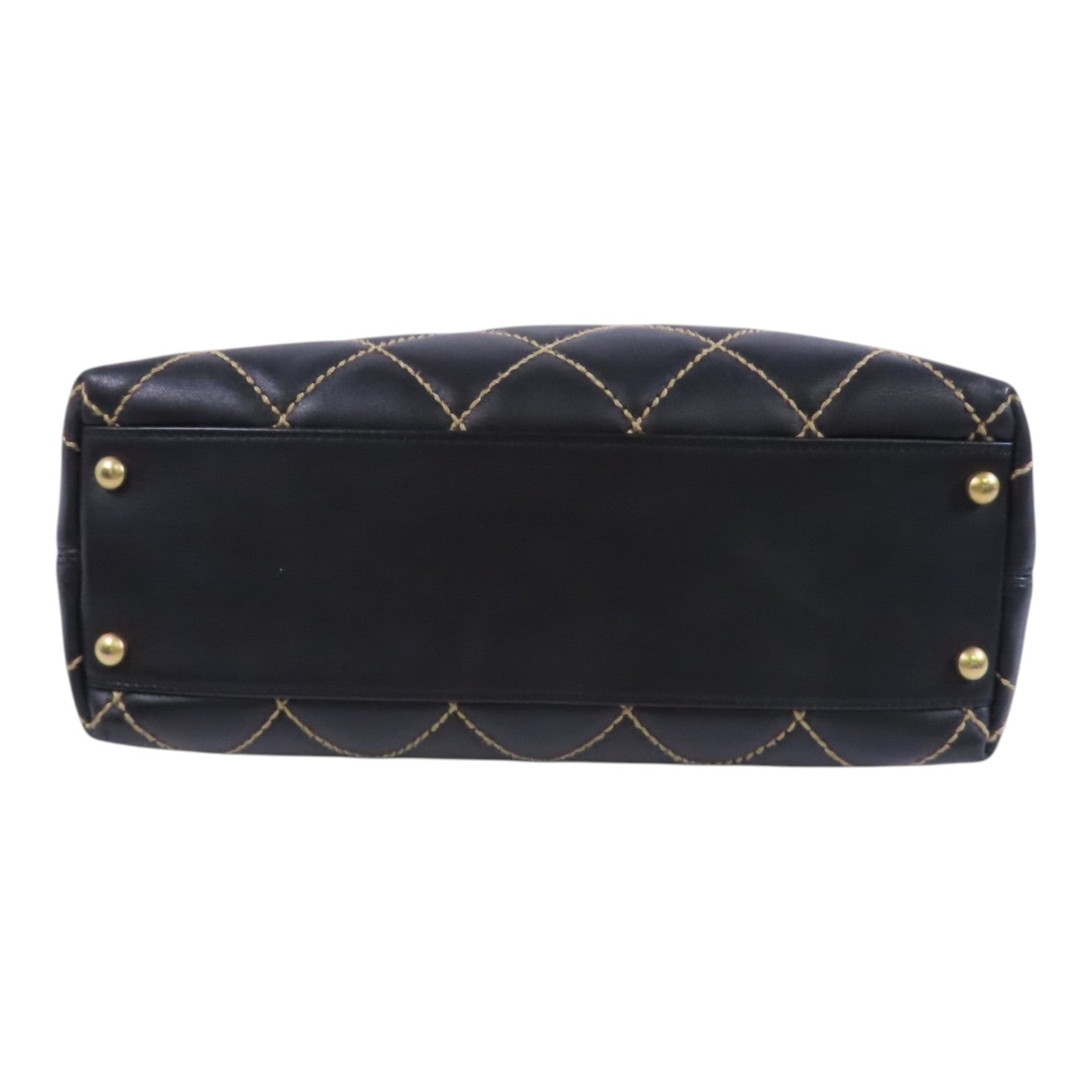 CHANEL 【激減優惠】牛皮皮革Shoulder Bag金扣肩背袋