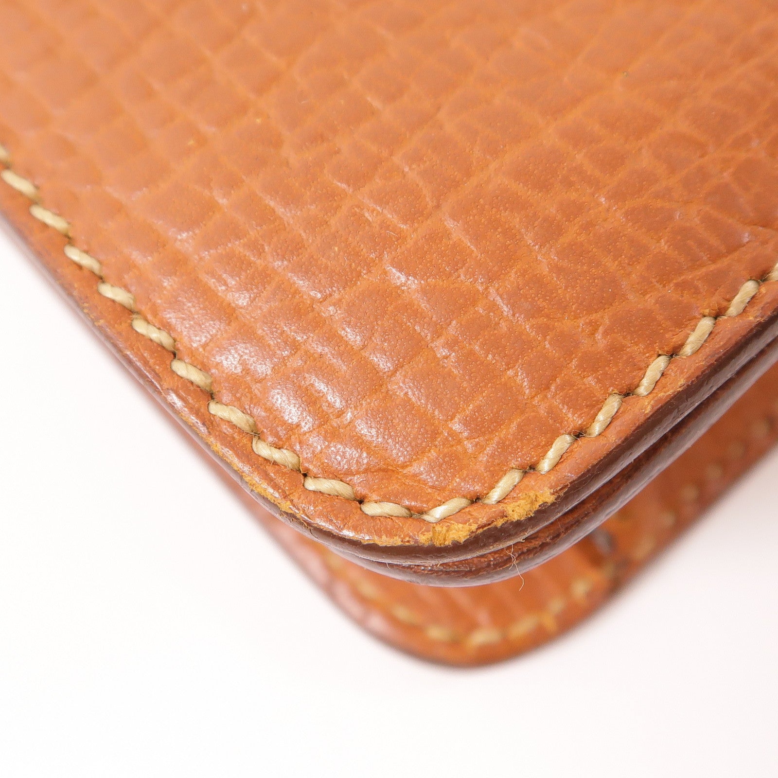 LOEWE Shoulder Bag Handbag Calfskin Leather Brown