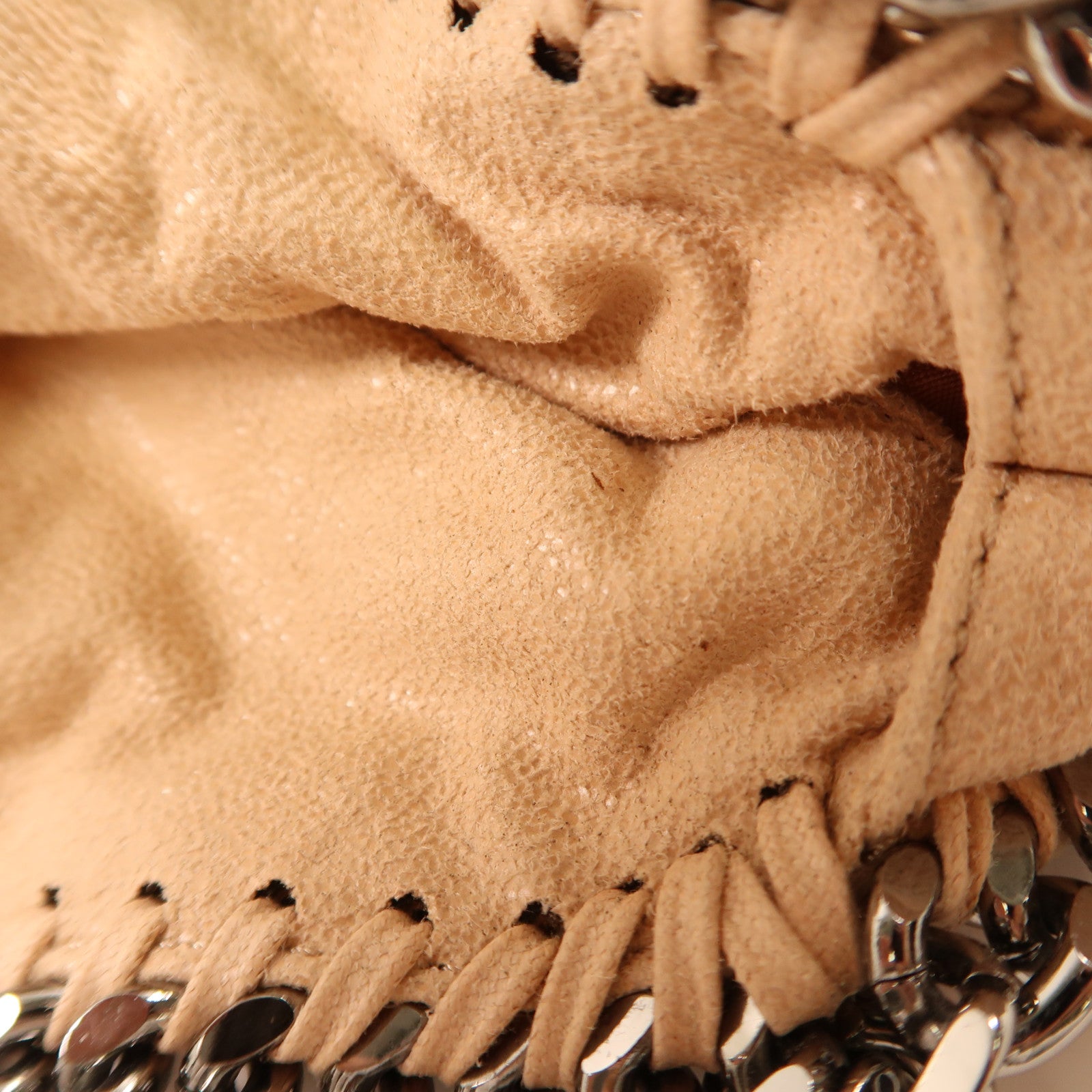 SELECTION Shaggy Deer Fabric Stella Mccartney銀扣鏈帶肩背袋粉紅色