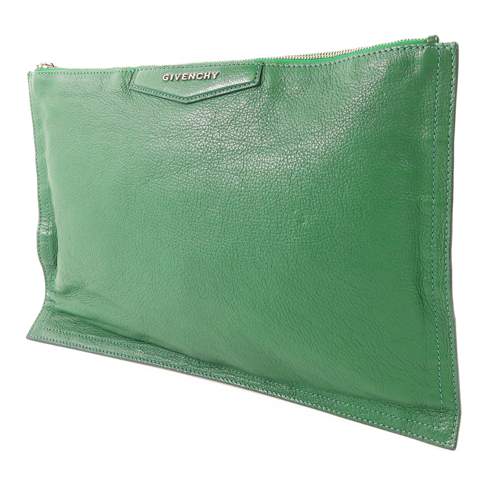 GIVENCHY 【激減優惠】牛皮皮革Clutch銀扣手拿包
