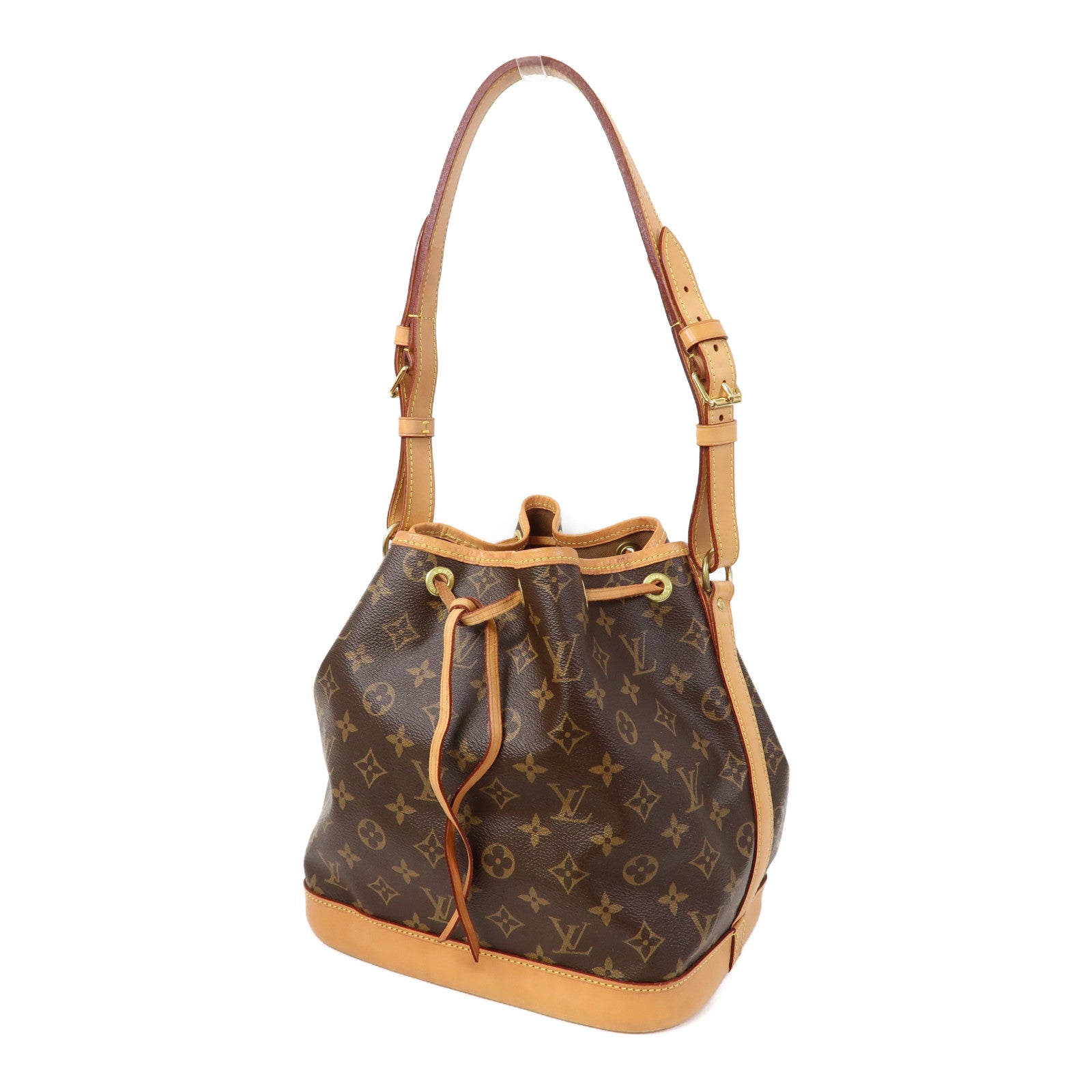LOUIS VUITTON Monogram Noe金扣肩背袋啡色