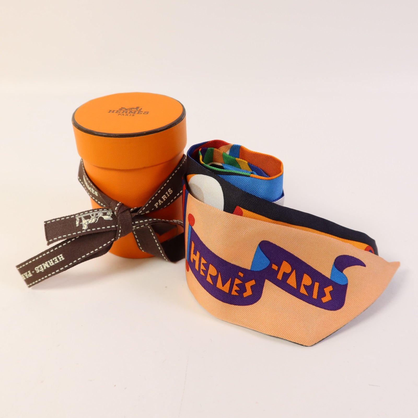 HERMES 絲質Twilly絲巾