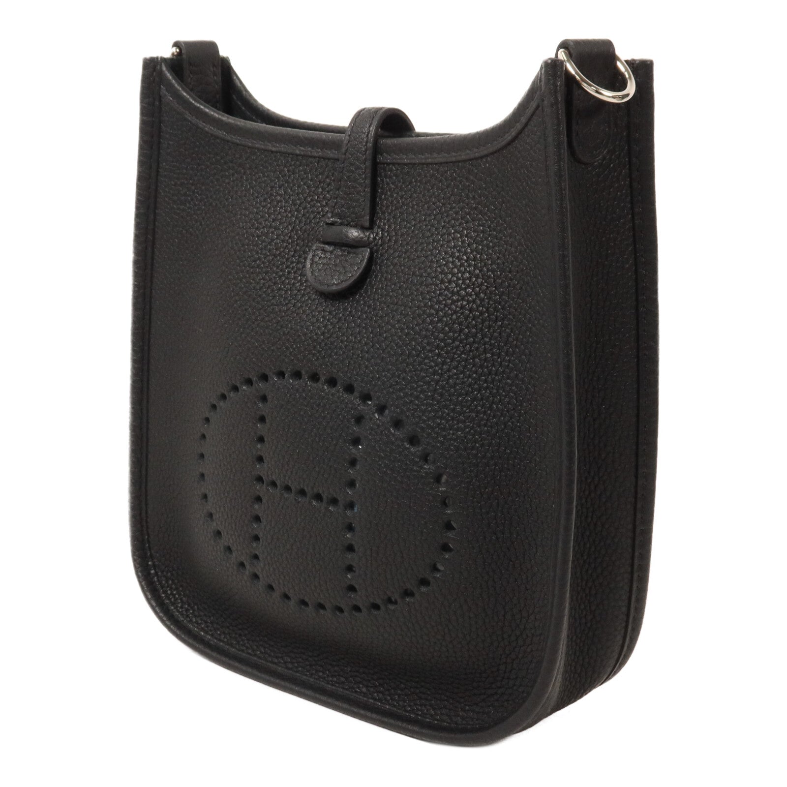 HERMES Clemence皮革Evelyne TPM肩背袋Noir
