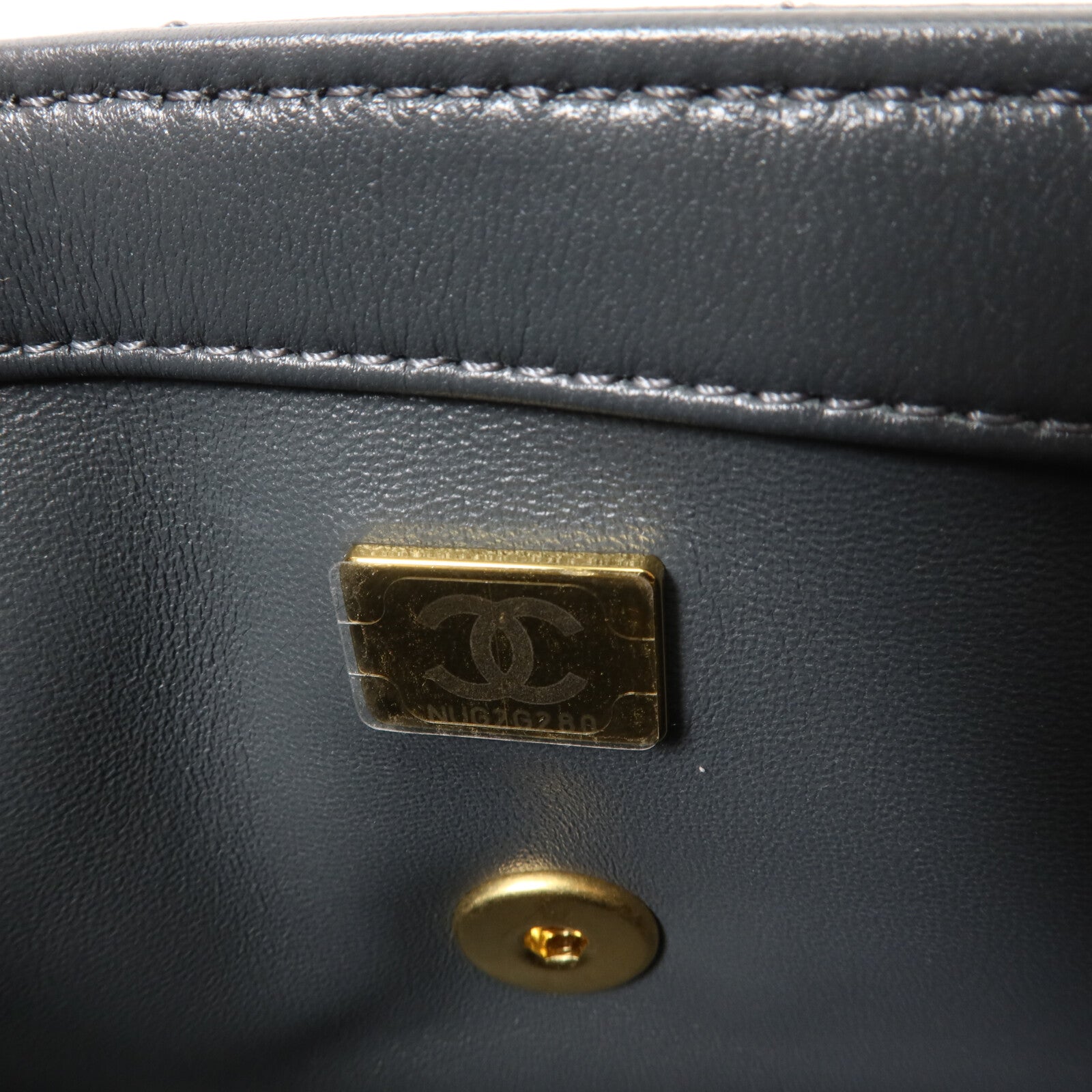 CHANEL 羊皮皮革Mini Flap Bag鏈帶肩背袋