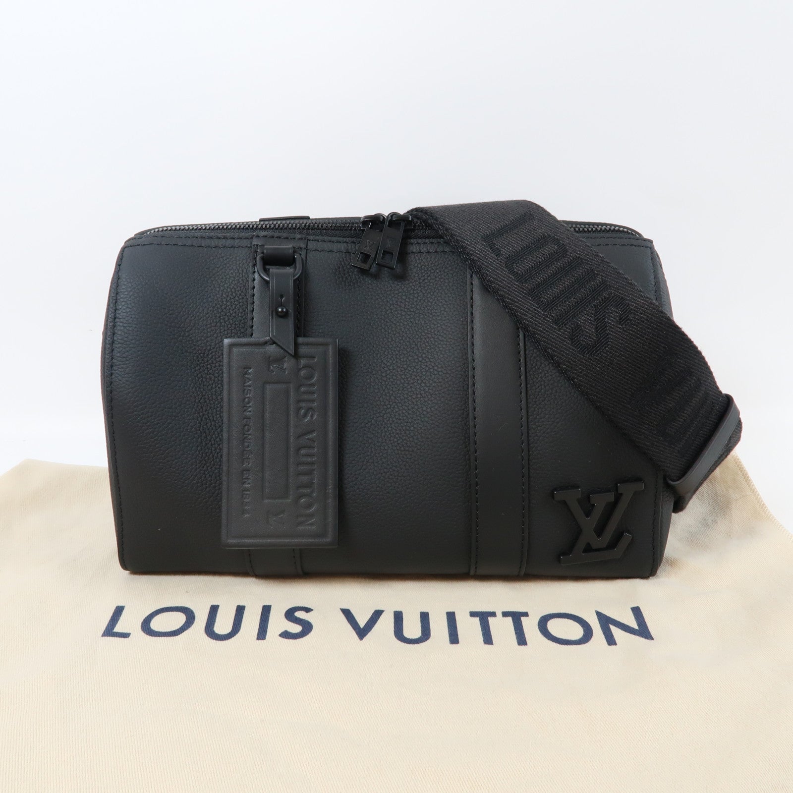 LOUIS VUITTON Aerogram City Keepall肩背袋黑色