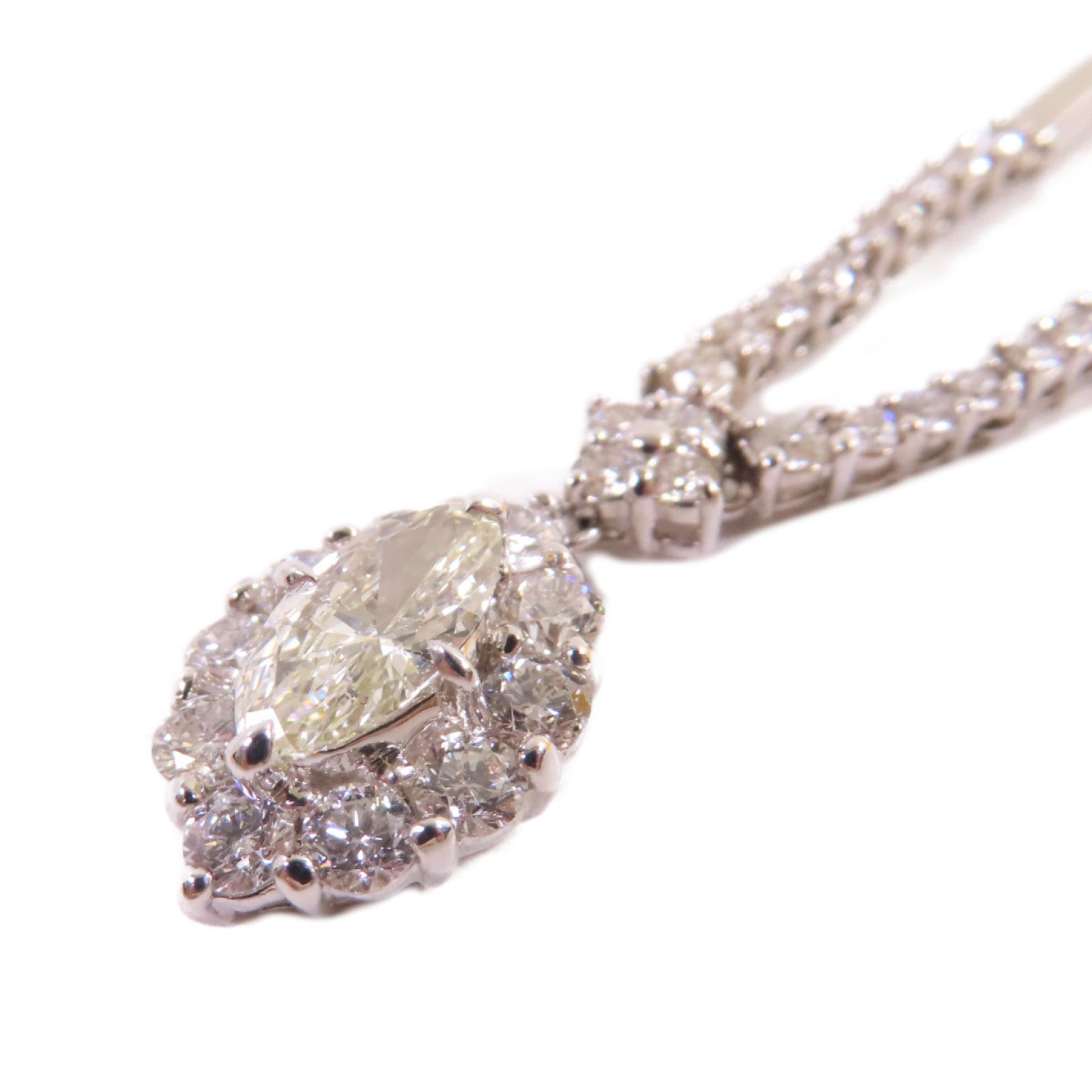 JEWELRY 18K白金/14K白金Diamond Necklace 0.76ct/0.88ct/0.55ct鑽石項鍊
