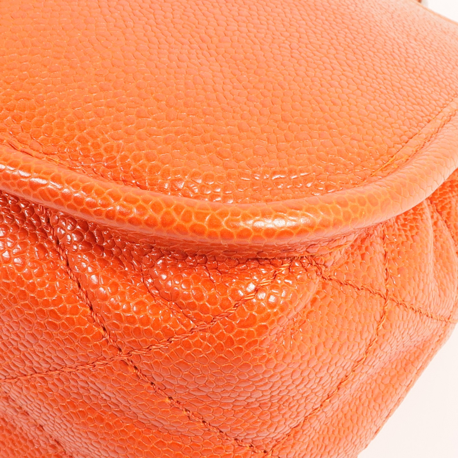 CHANEL 牛皮皮革Chain Shoulder銀扣鏈帶肩背袋