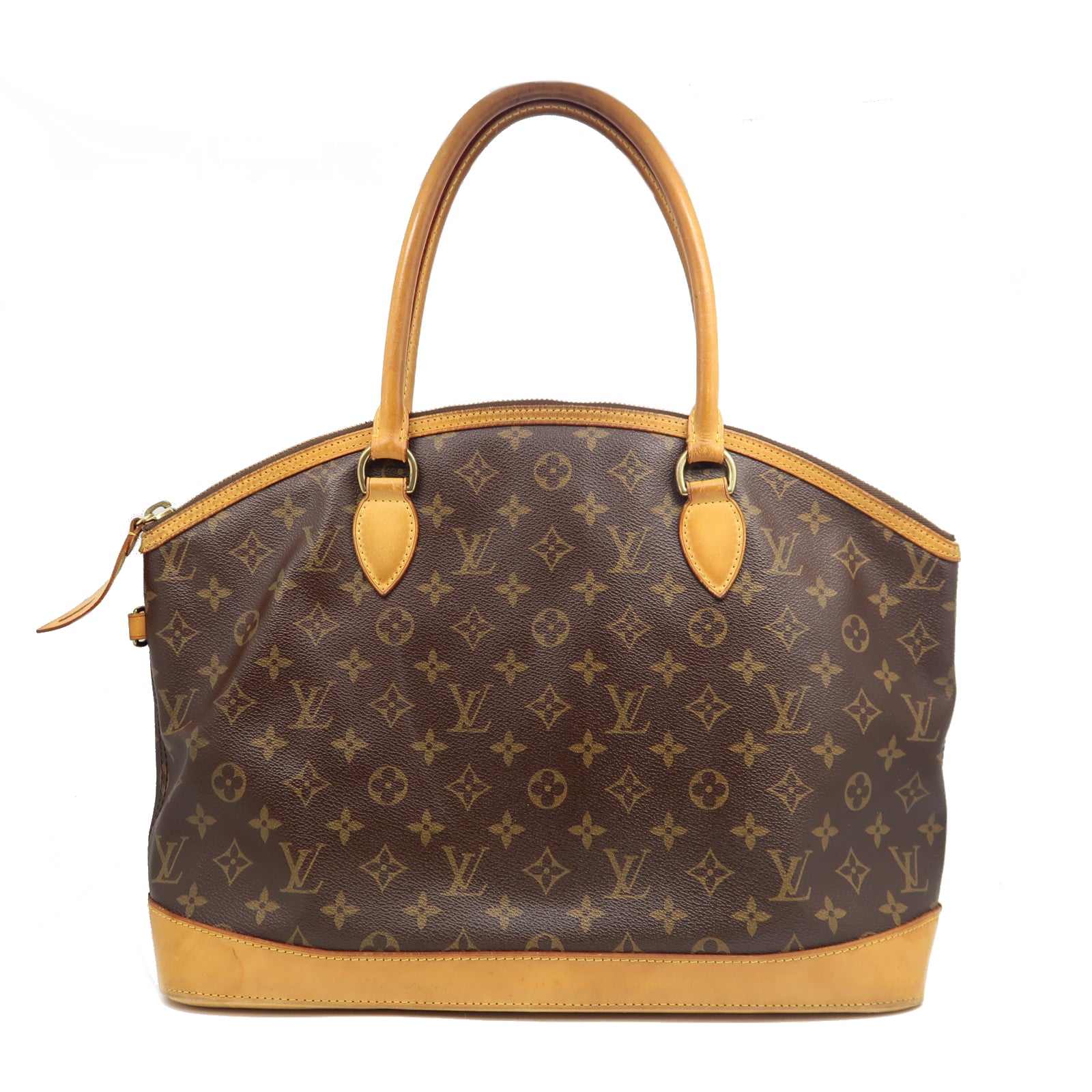 LOUIS VUITTON 【激減優惠】Monogram Lockit Horizontal金扣肩背袋啡色