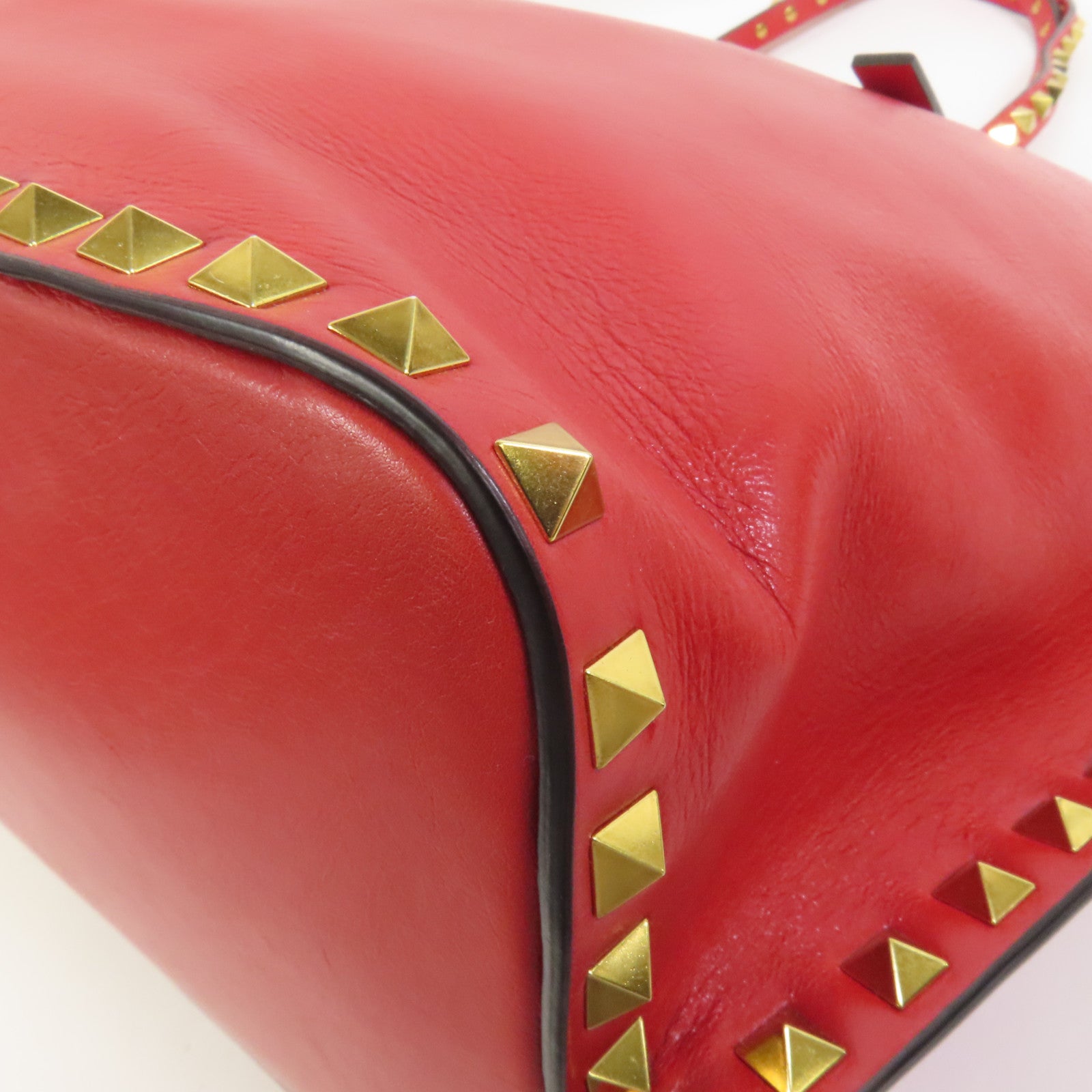 Valentino 牛皮皮革Shoulder Bag金扣手挽肩背兩用袋