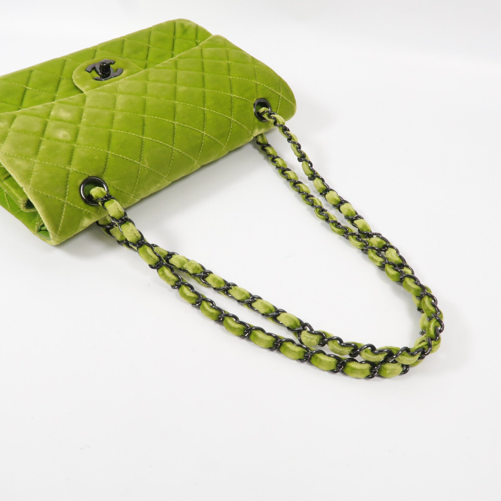 CHANEL 天鵝絨Classic 25鏈帶肩背袋