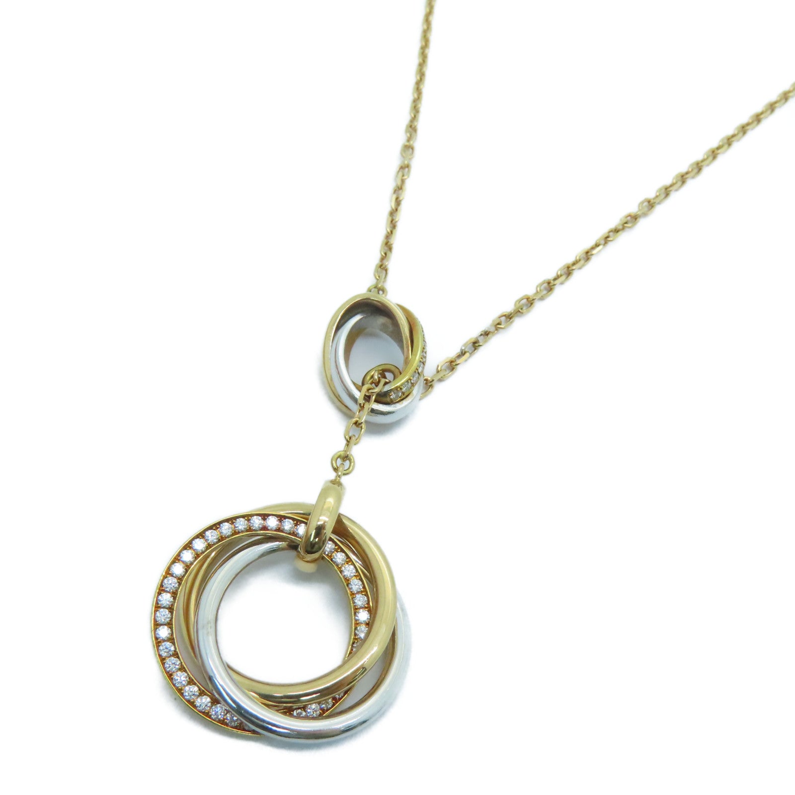 CARTIER 【激減優惠】18K白金/黃金/玫瑰金Trinity Necklace項鍊