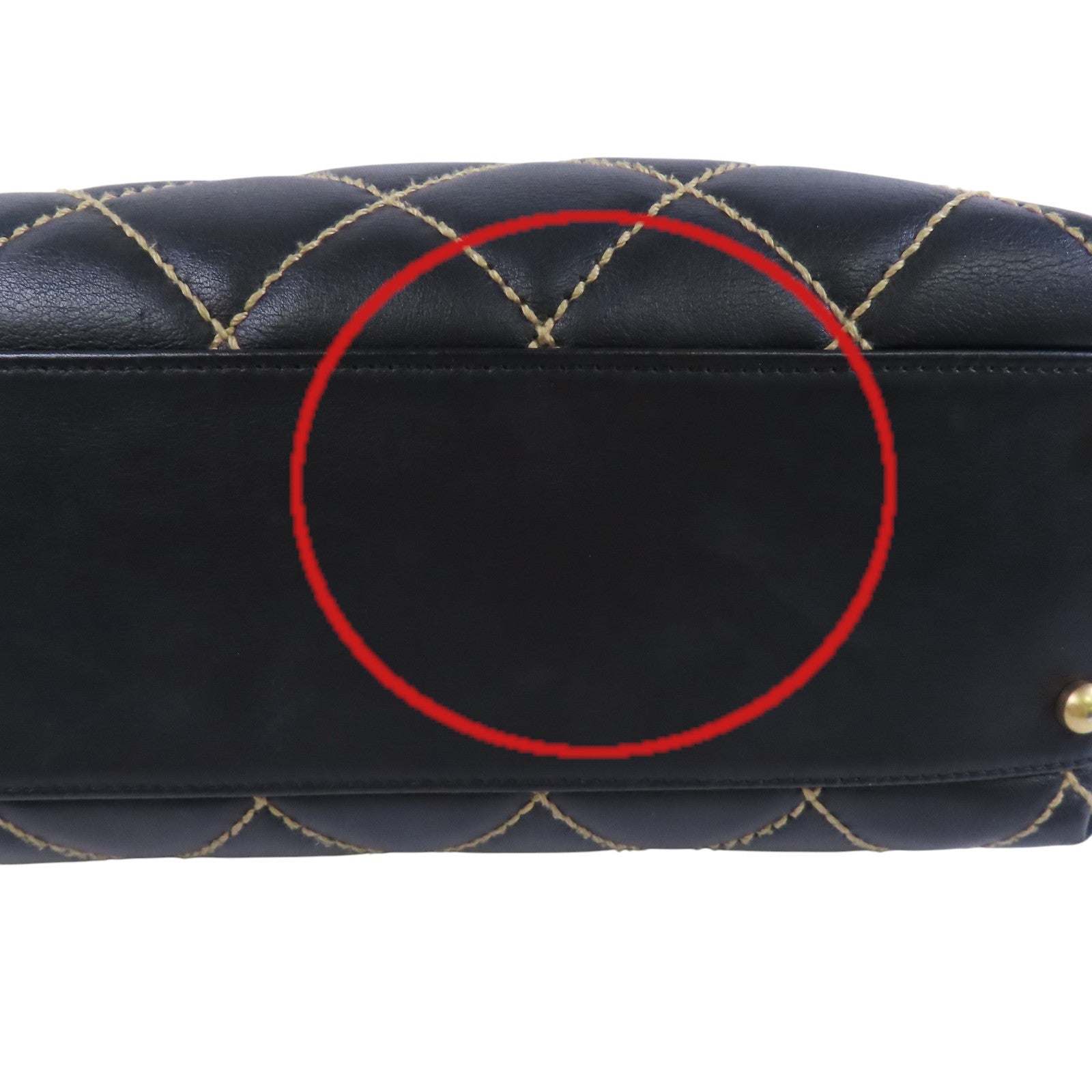 CHANEL 牛皮皮革Shoulder Bag金扣肩背袋