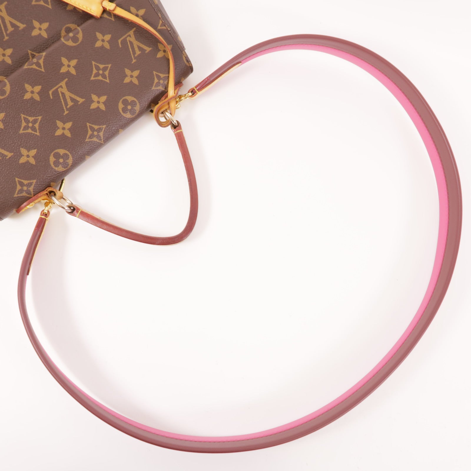 LOUIS VUITTON Monogram Cluny BB金扣手挽肩背兩用袋