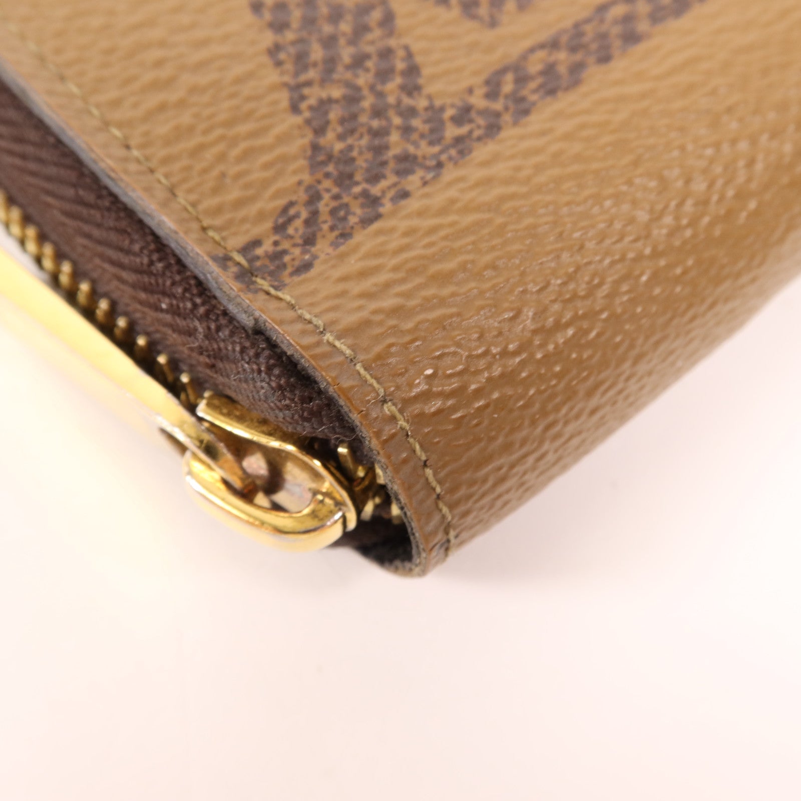 LOUIS VUITTON Monogram Giant Reverse Zippy Wallet金扣長錢包