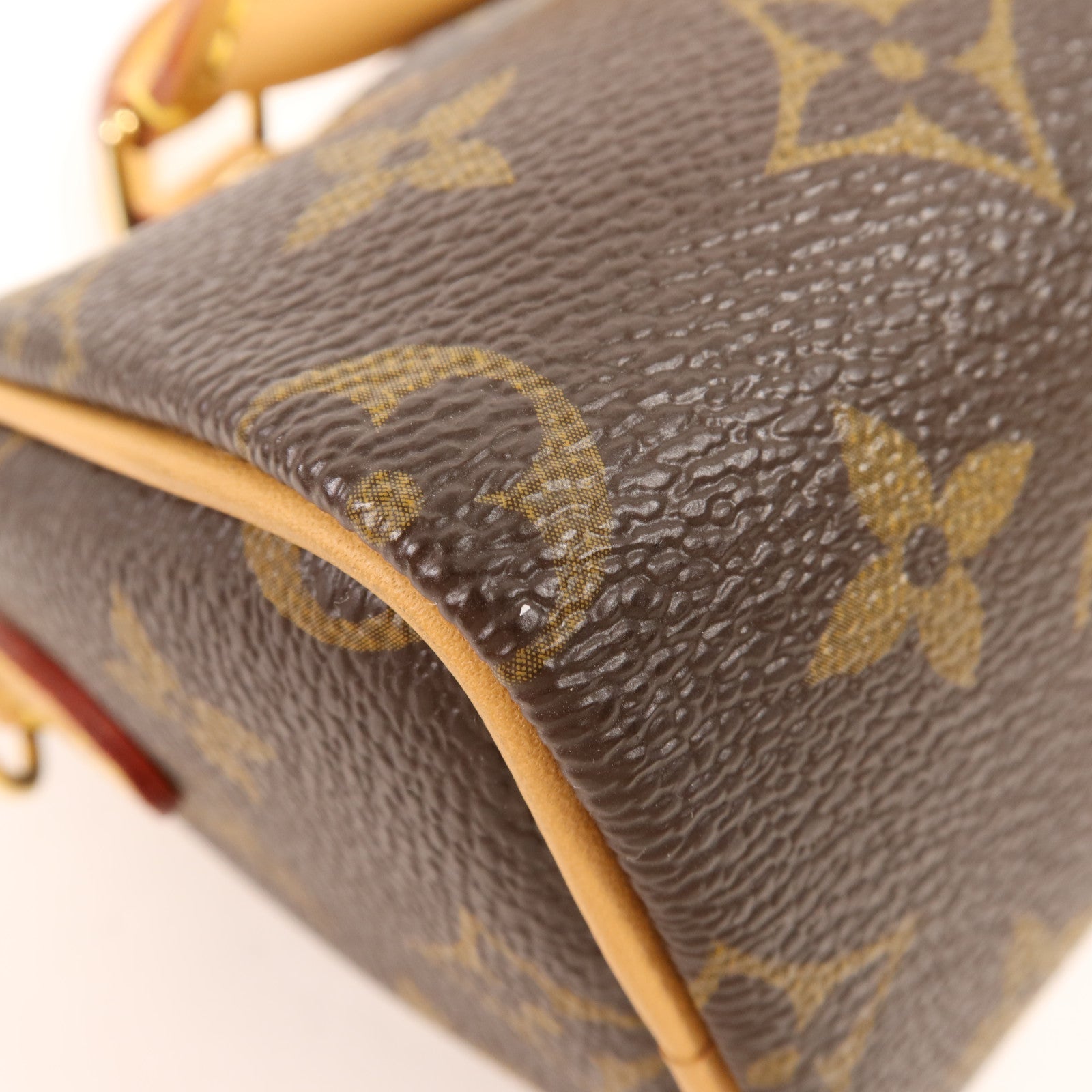 LOUIS VUITTON Monogram Vivienne Nano Speedy金扣手挽肩背兩用袋