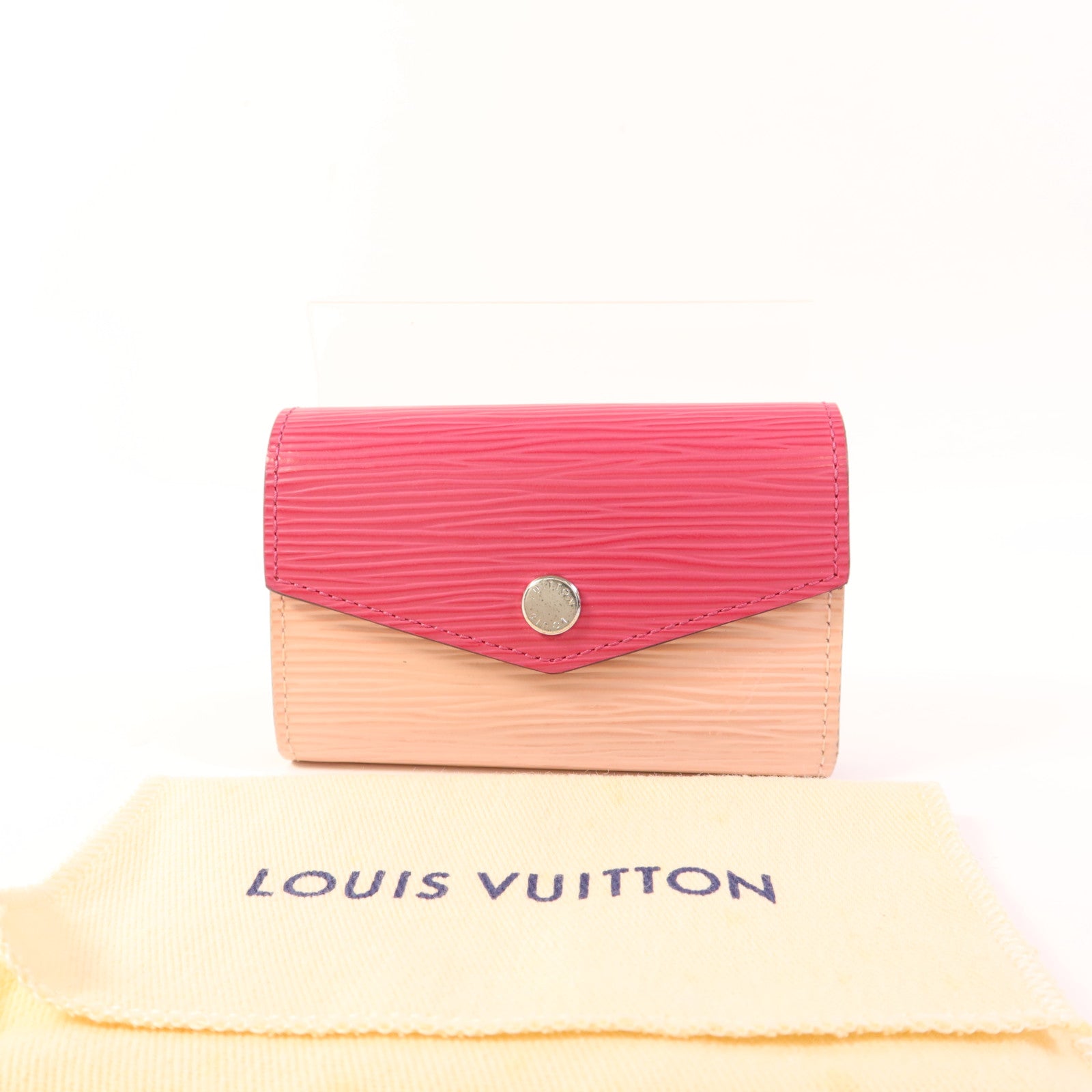 LOUIS VUITTON Epi Card Case銀扣卡片套