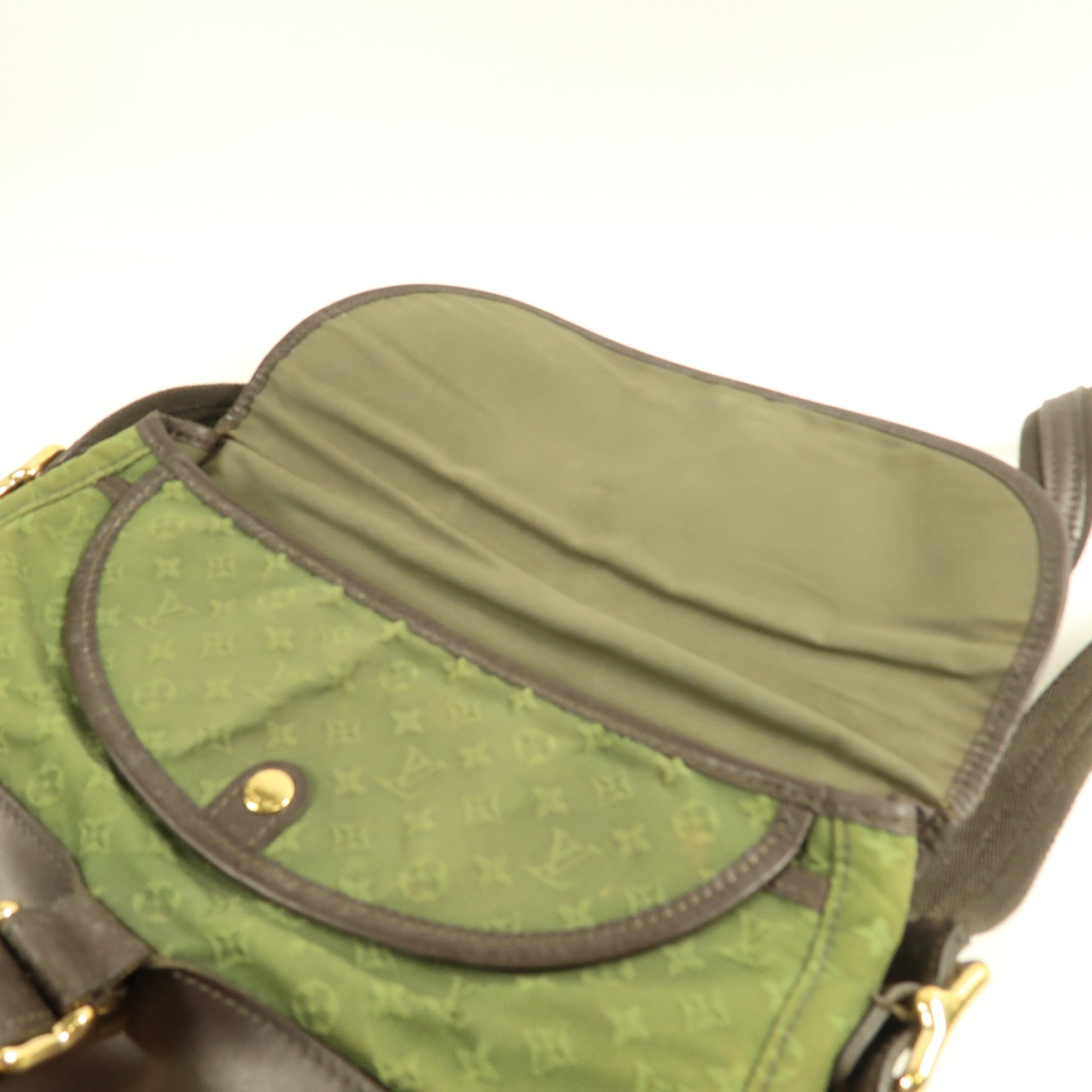 LOUIS VUITTON 帆布/皮革Mini Marjoly金扣肩背袋