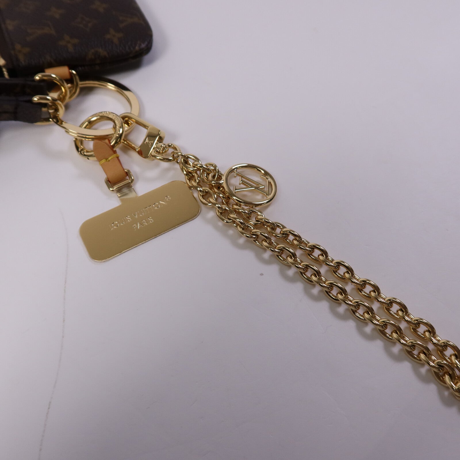 LOUIS VUITTON Monogram Phone Holder金扣手拿包
